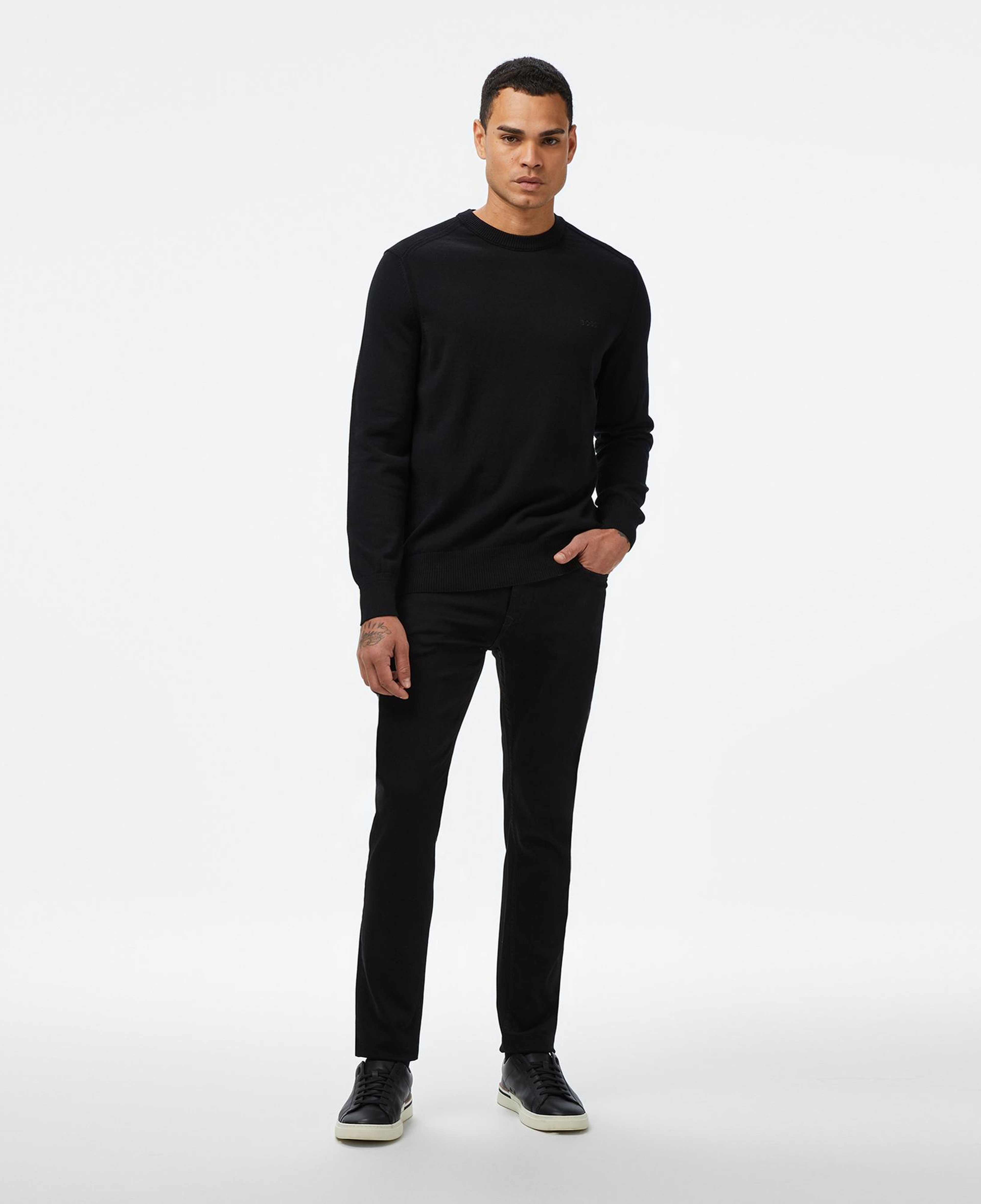 Boss Asac Erkek Siyah Triko