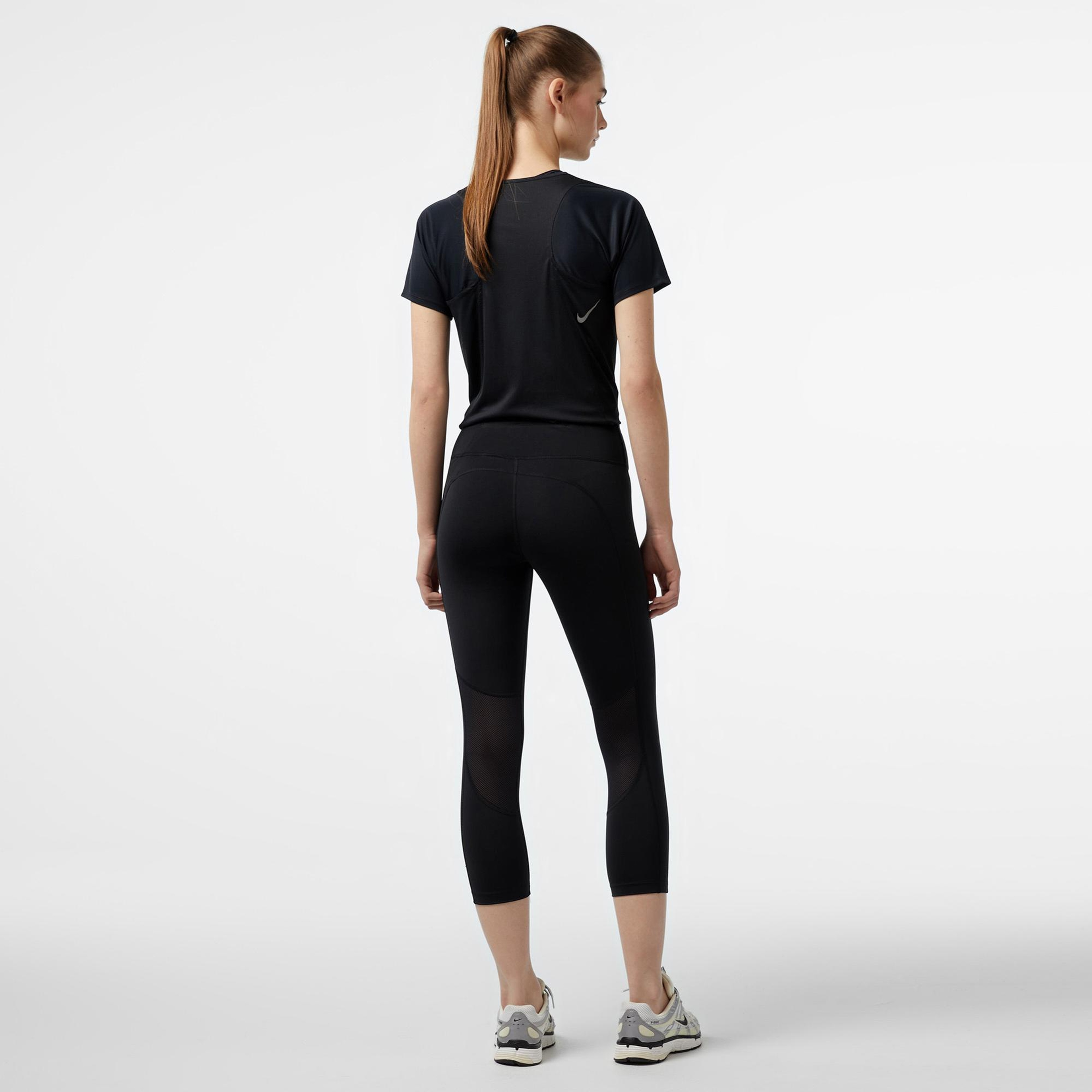 Nike Dri-Fit Fast Crop Kadın Siyah Tayt