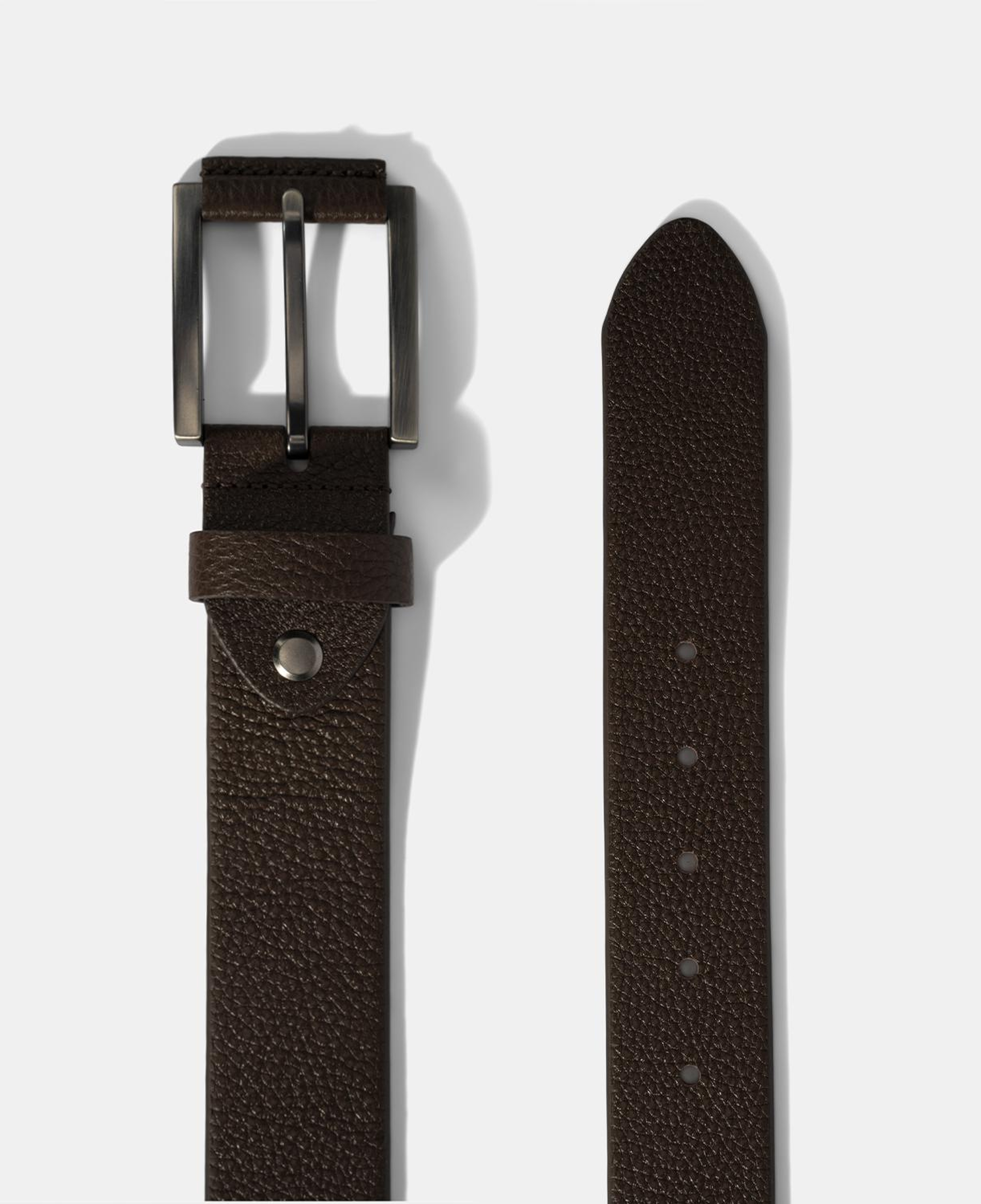 Erkek Kahve Deri Spor Kemer