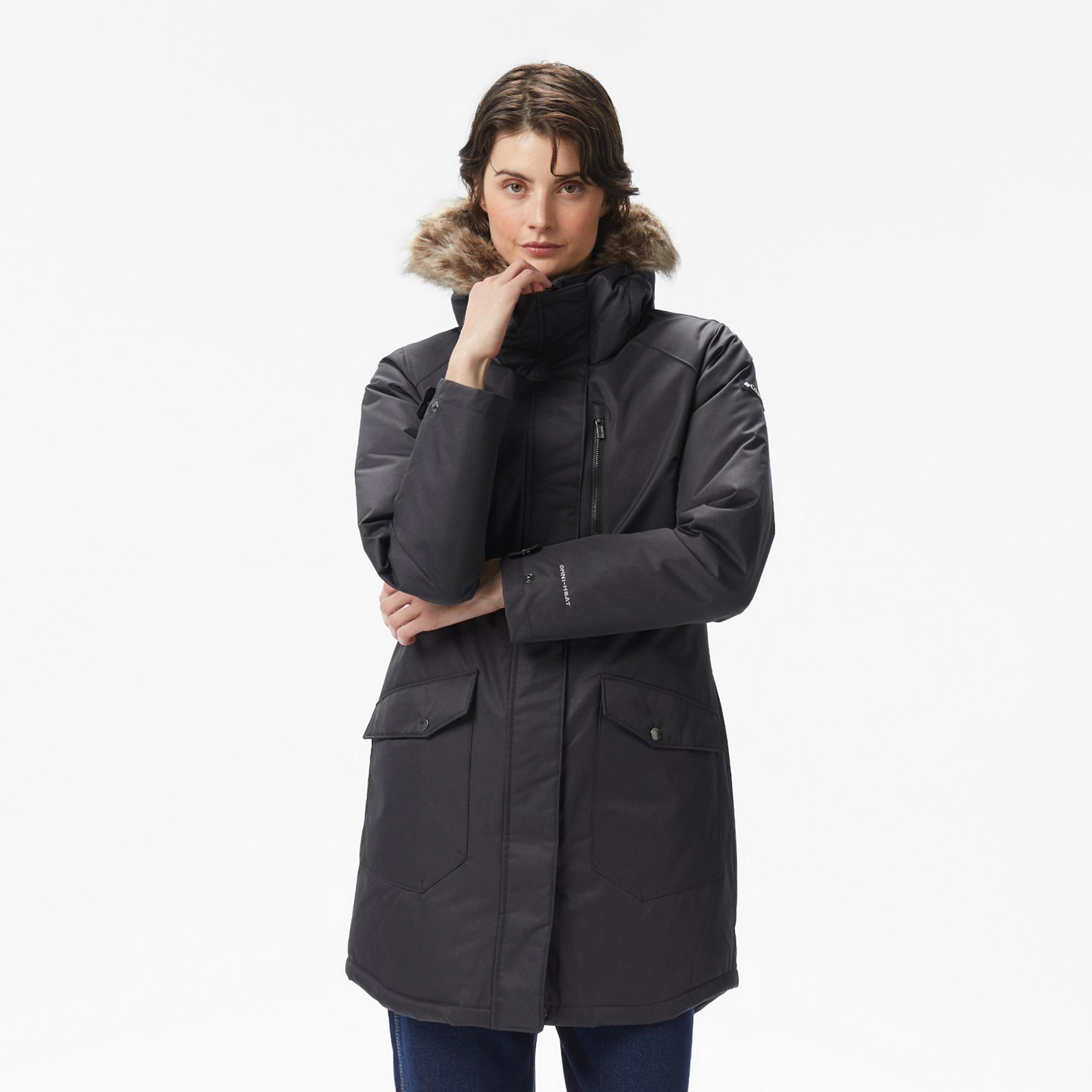 Columbia Suttle Mountain Long Insulated Kadın Siyah Mont