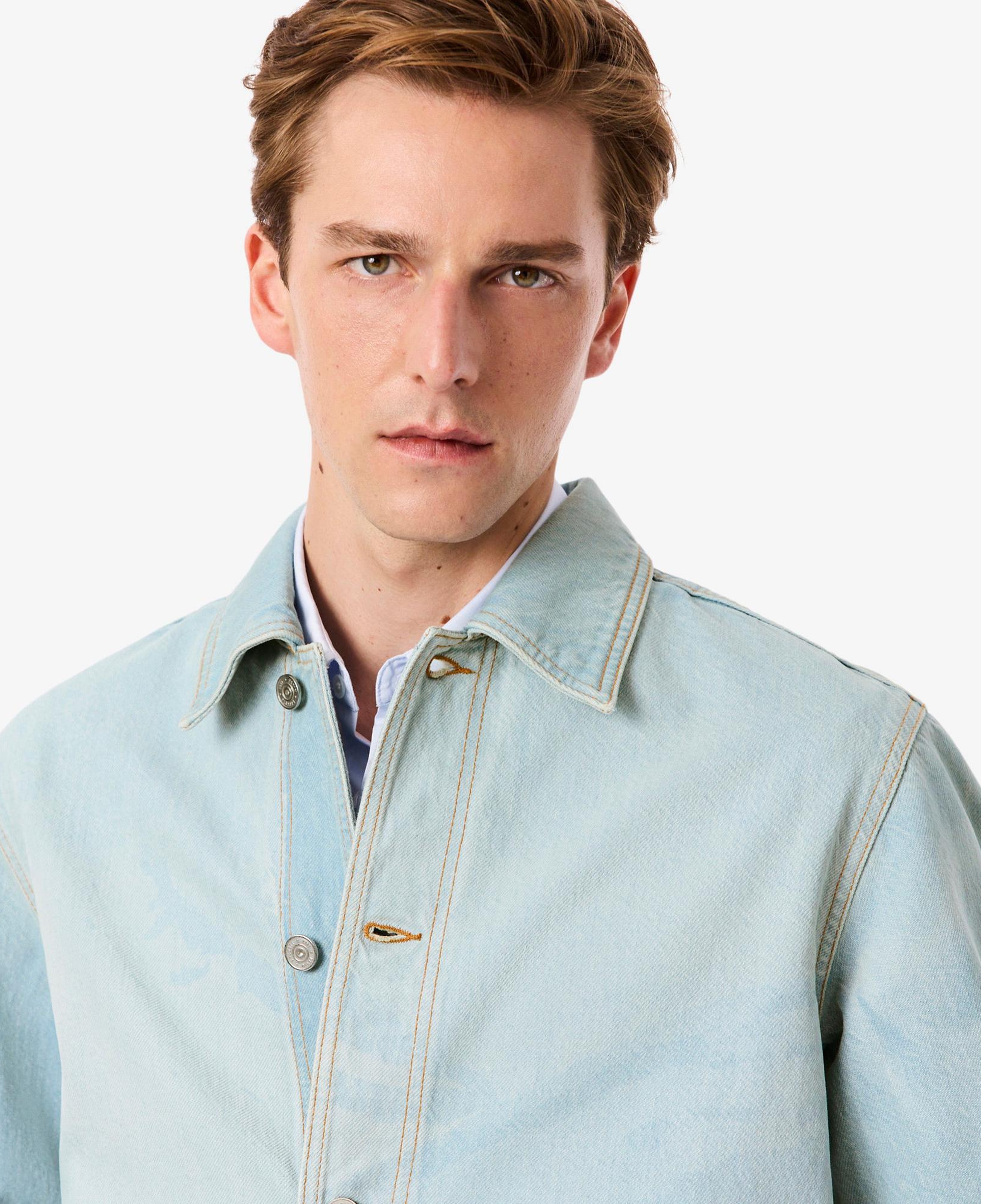 Lacoste Erkek Regular Fit Baskılı Mavi Gömlek