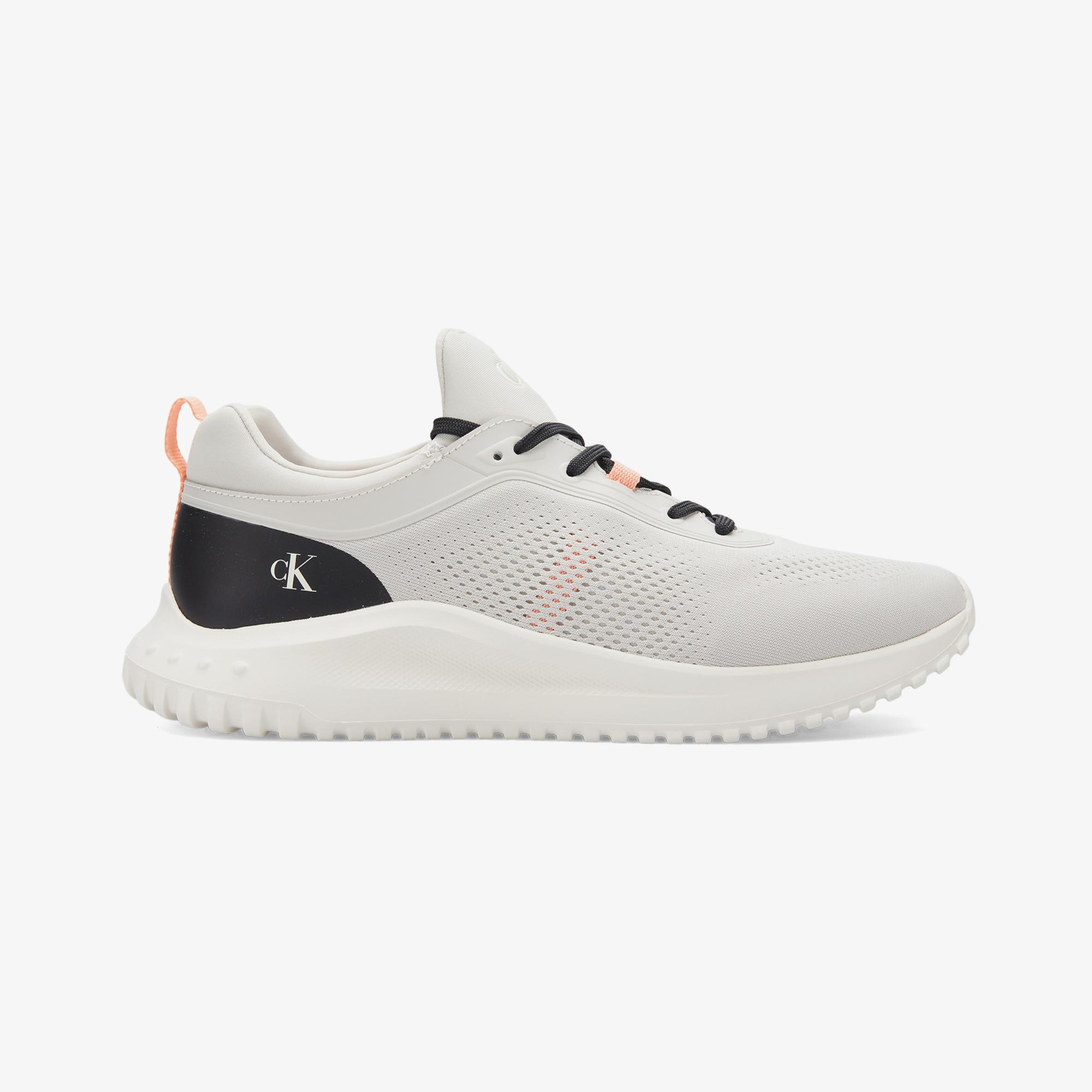 Calvin Klein Eva Runner Tech Knit Erkek Gri Sneaker