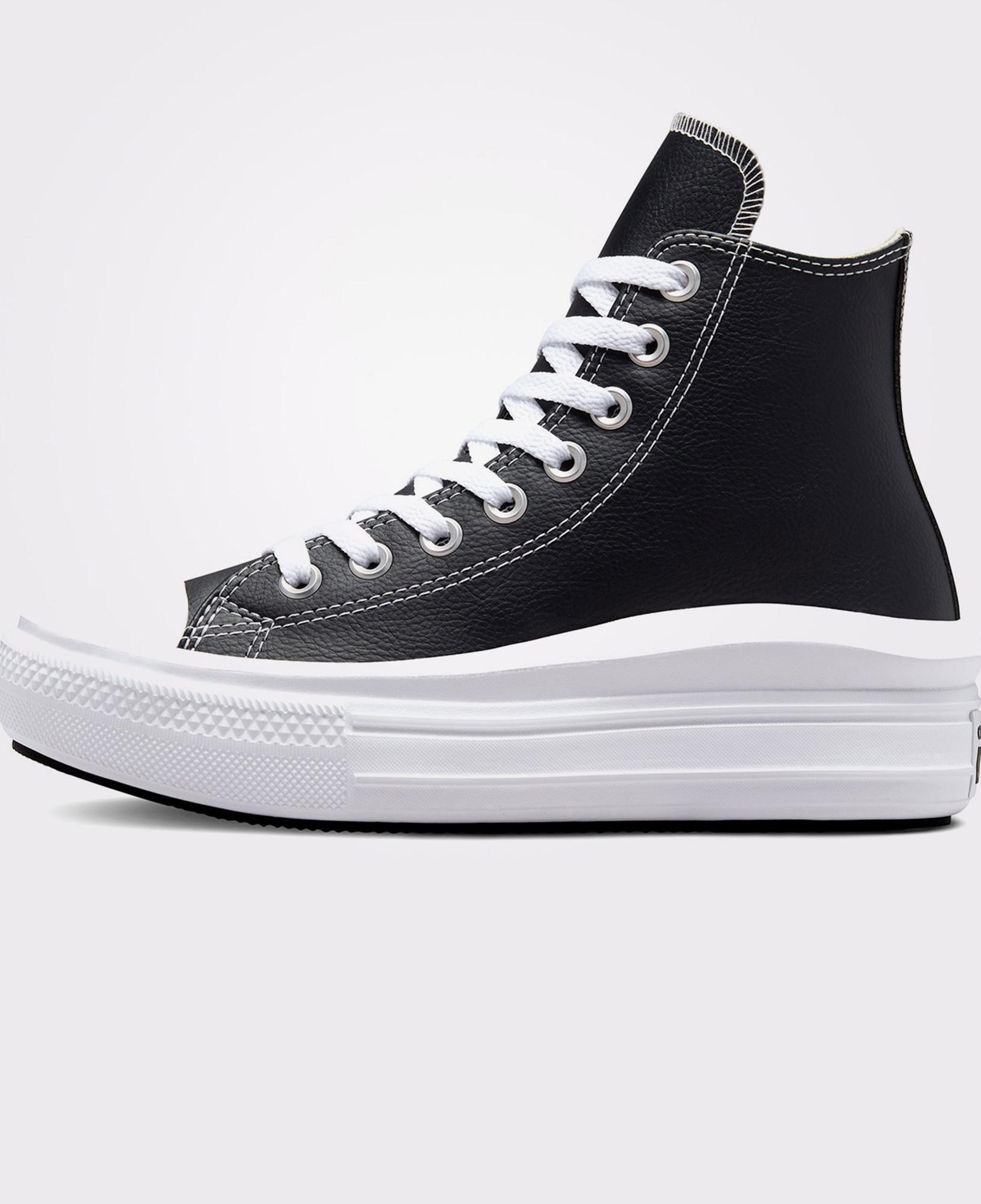 Converse Chuck Taylor All Star Move Platform Foundational Leather Kadın Siyah Sneaker