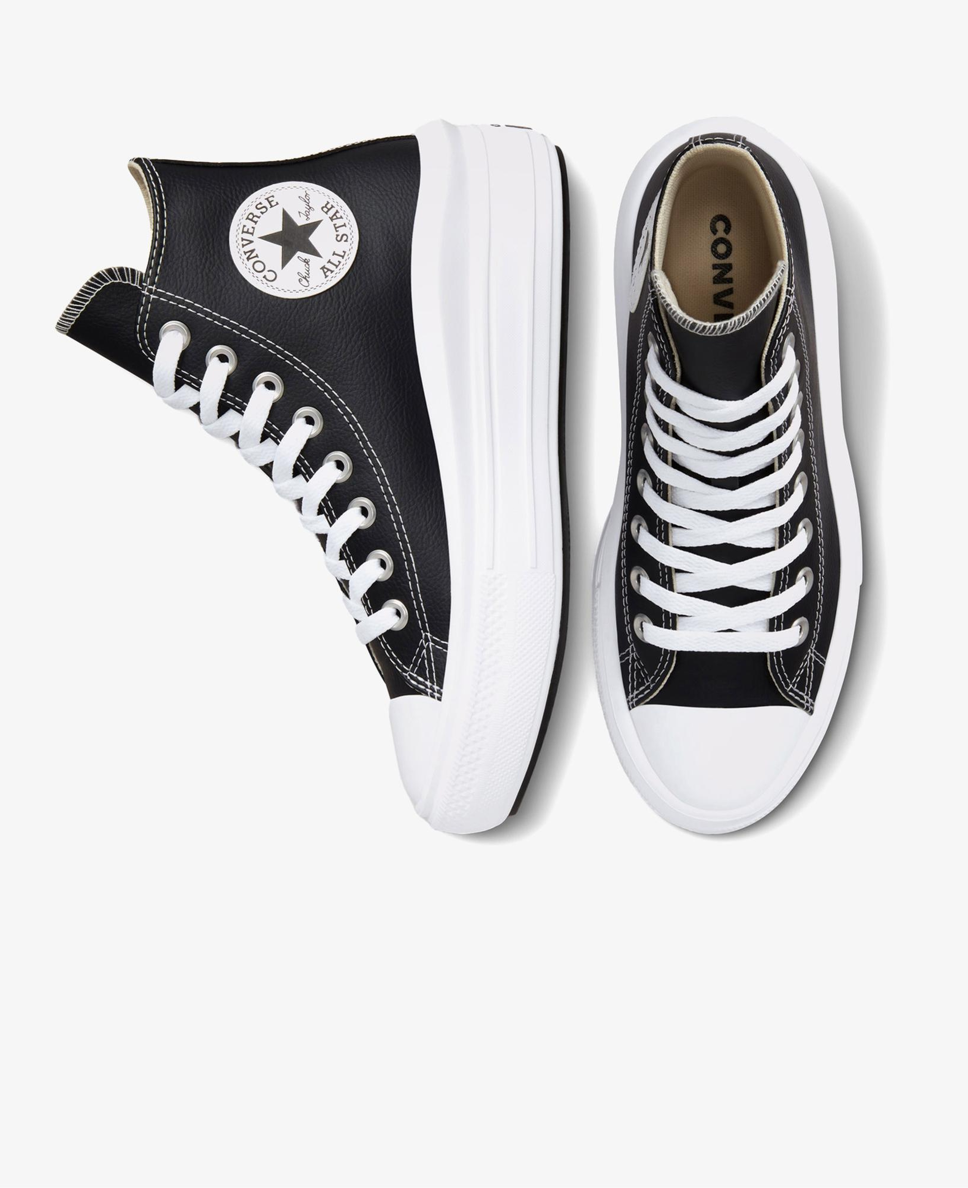 Converse Chuck Taylor All Star Move Platform Foundational Leather Kadın Siyah Sneaker