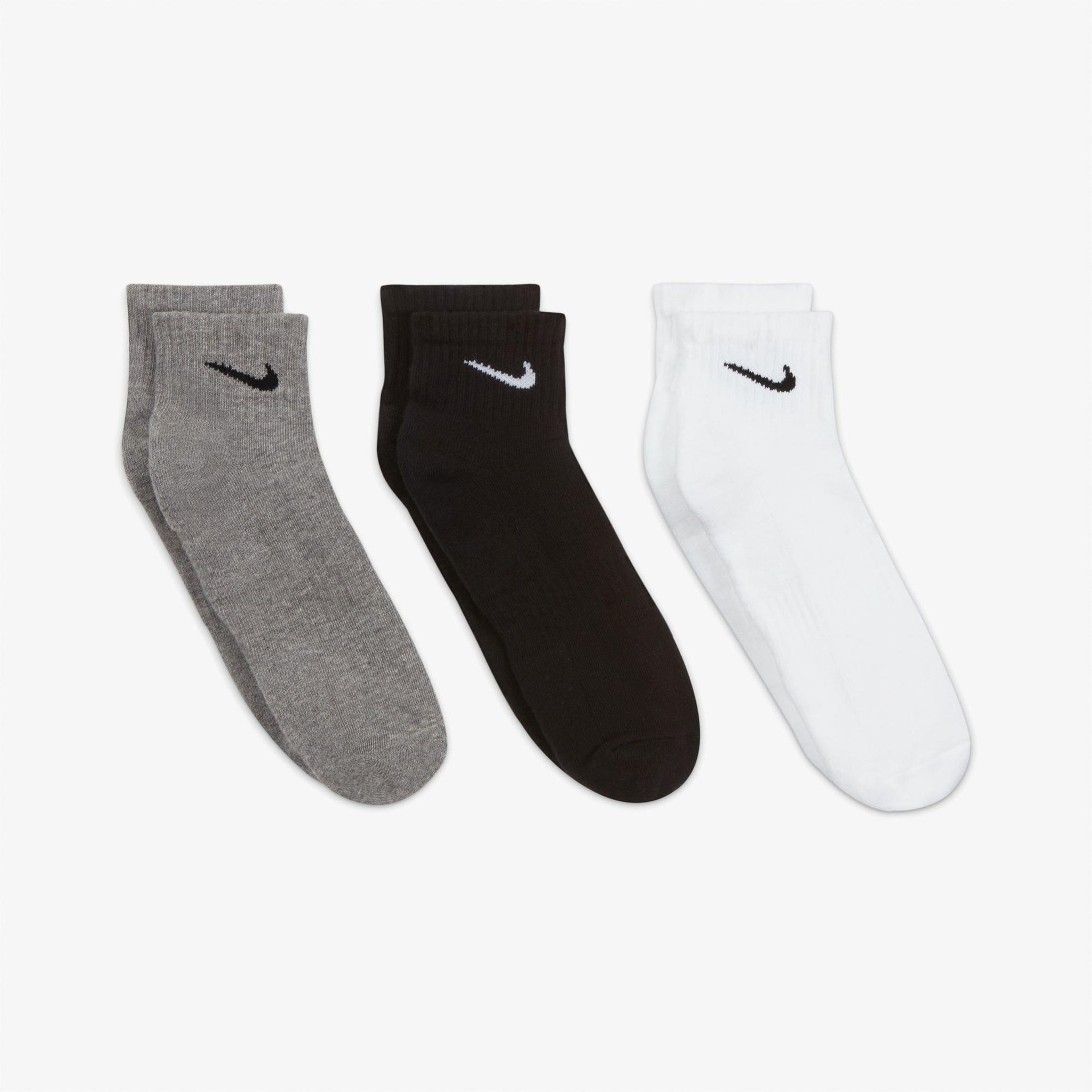 Nike Everyday Cush Ankle 3' lü Unisex Renkli Çorap