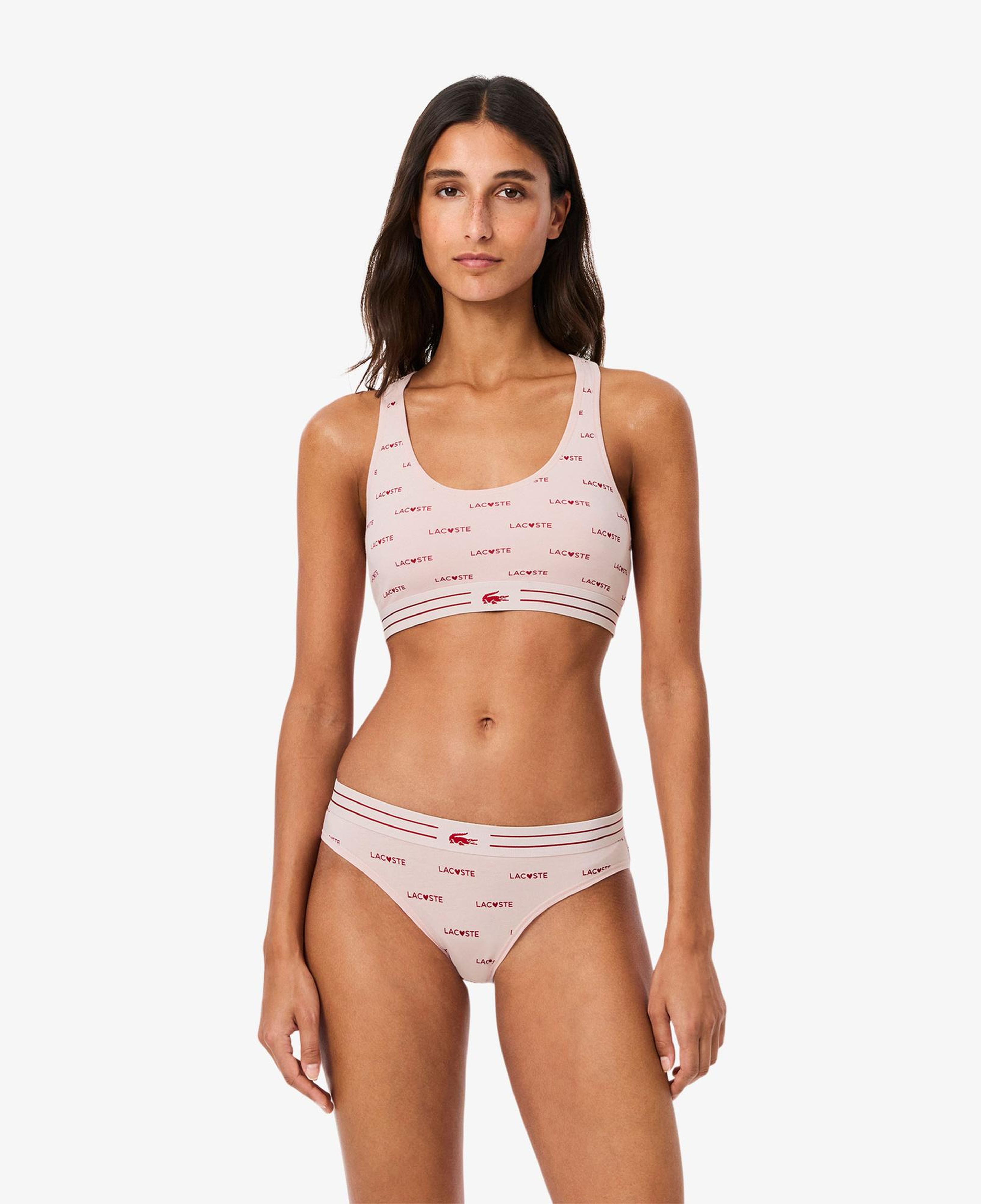 Lacoste Kadın Baskılı Pembe Bra