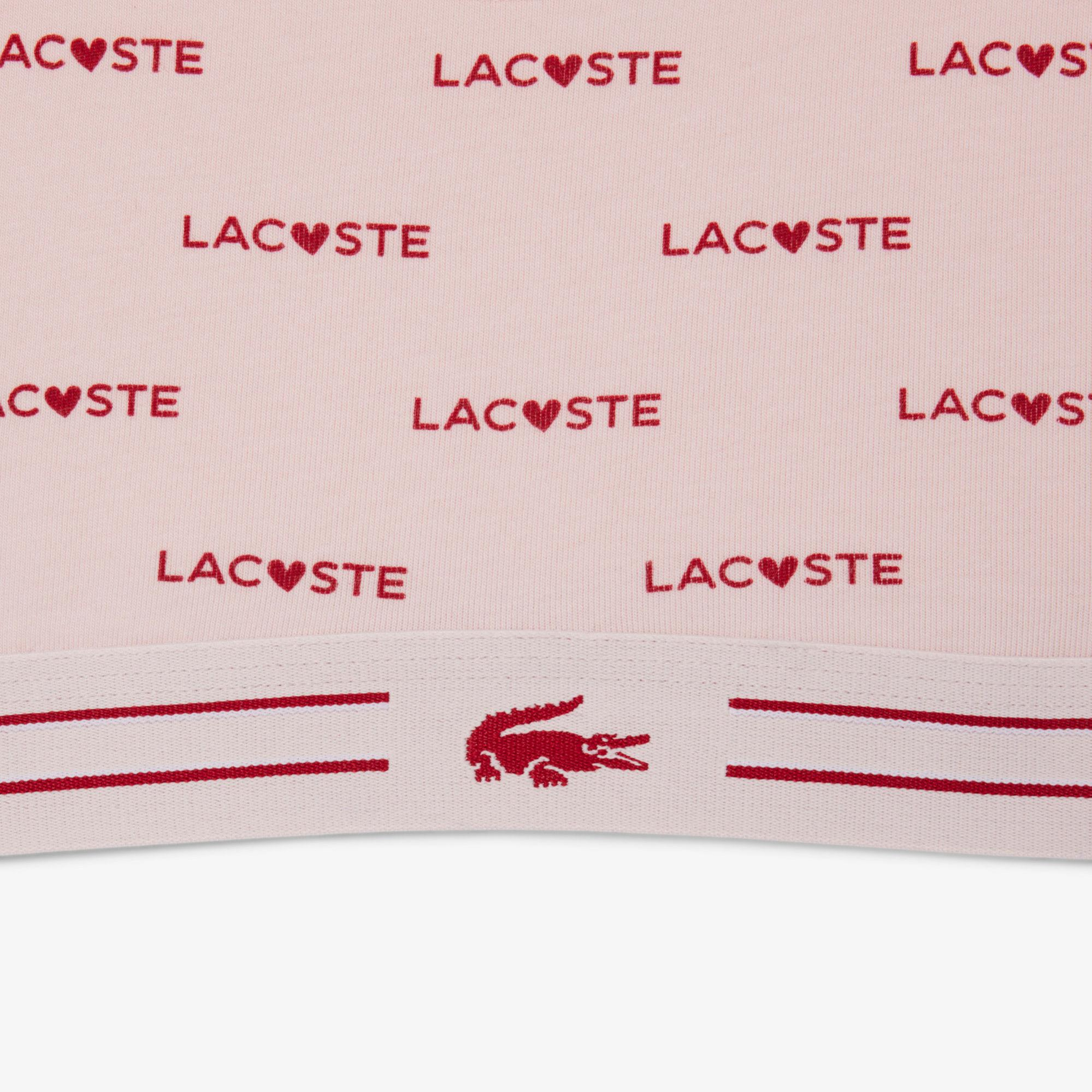 Lacoste Kadın Baskılı Pembe Bra