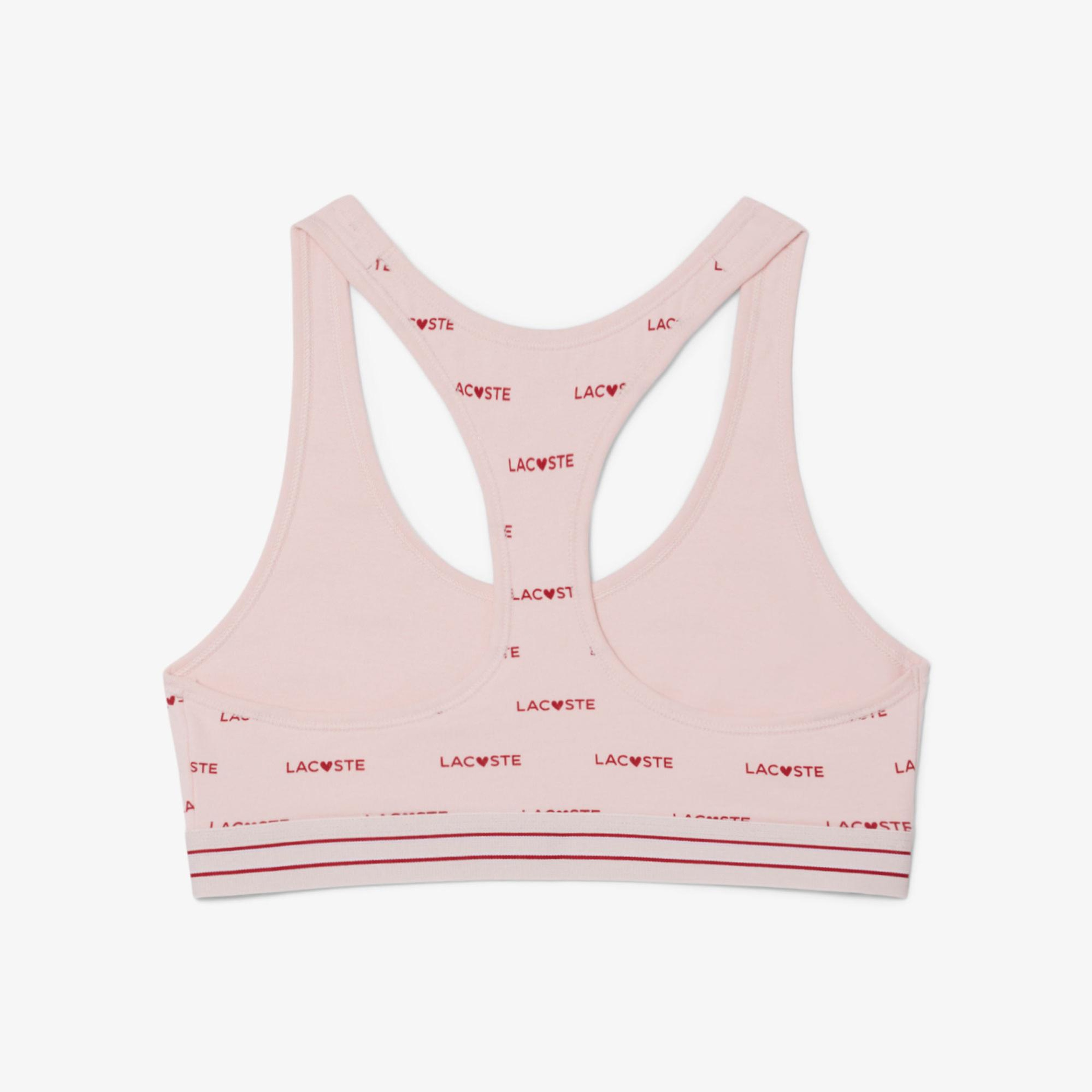 Lacoste Kadın Baskılı Pembe Bra