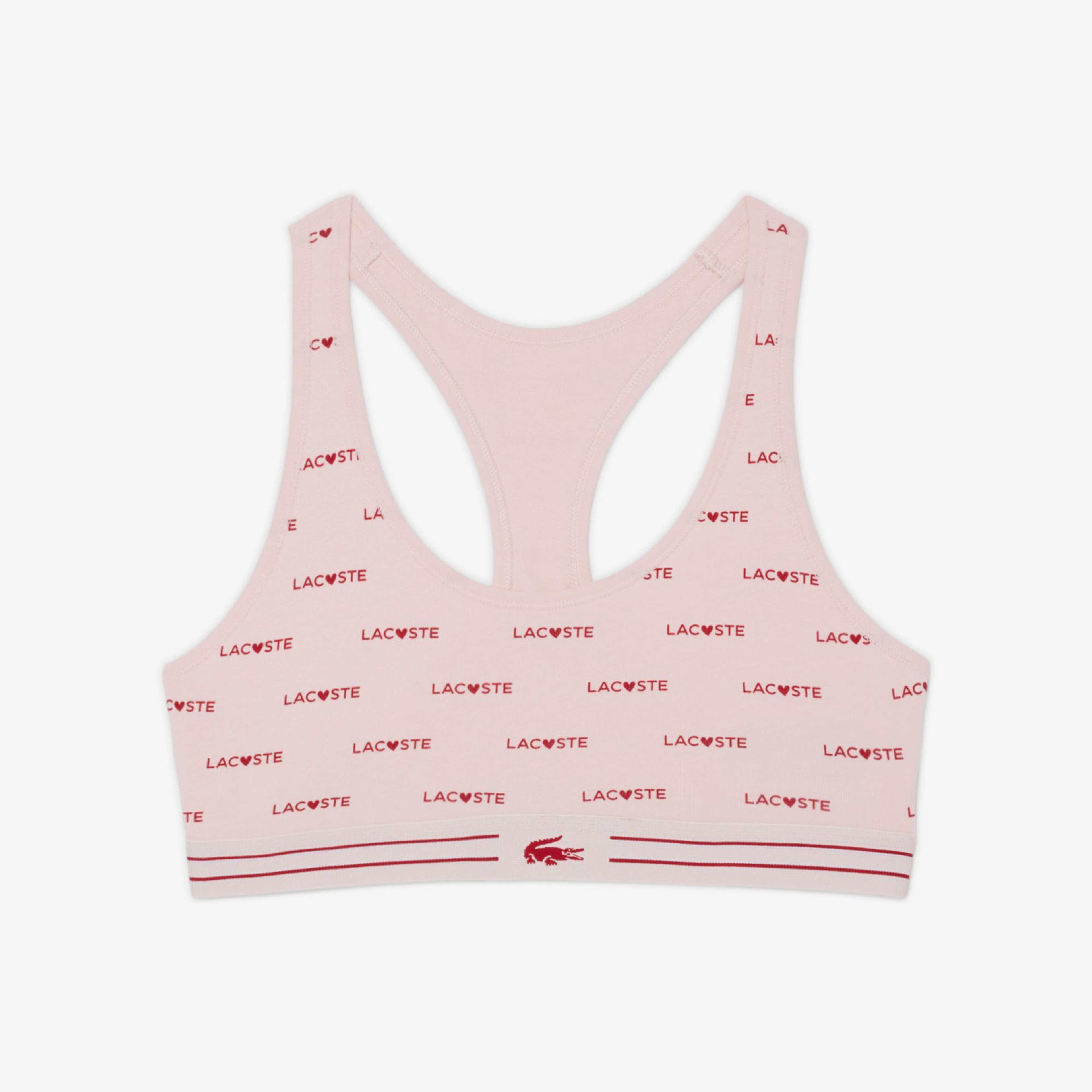 Lacoste Kadın Baskılı Pembe Bra