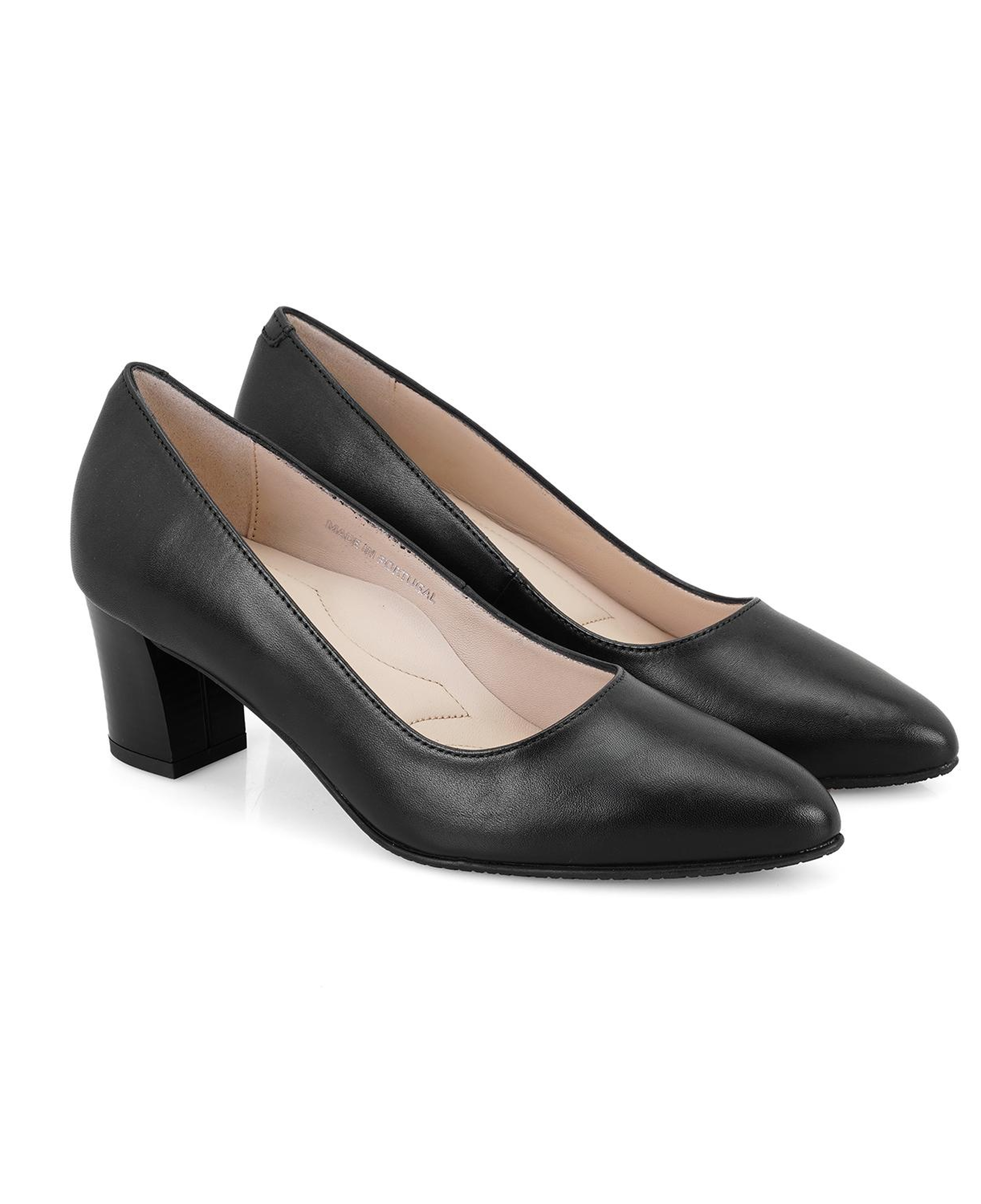 Kadın Siyah DesaComfort Topuklu Deri Klasik Ayakkabı