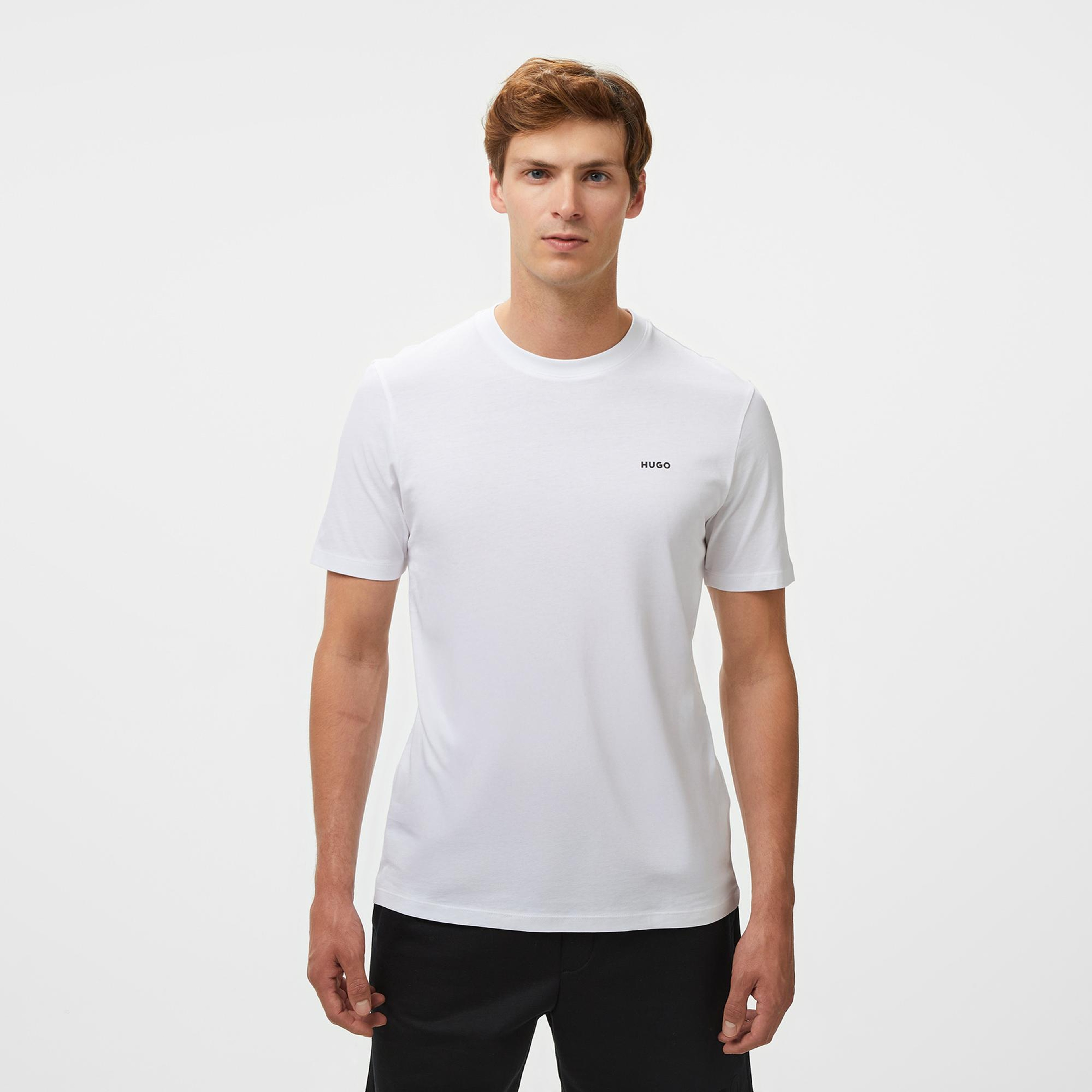 Hugo Dero 222 Erkek Beyaz T-Shirt