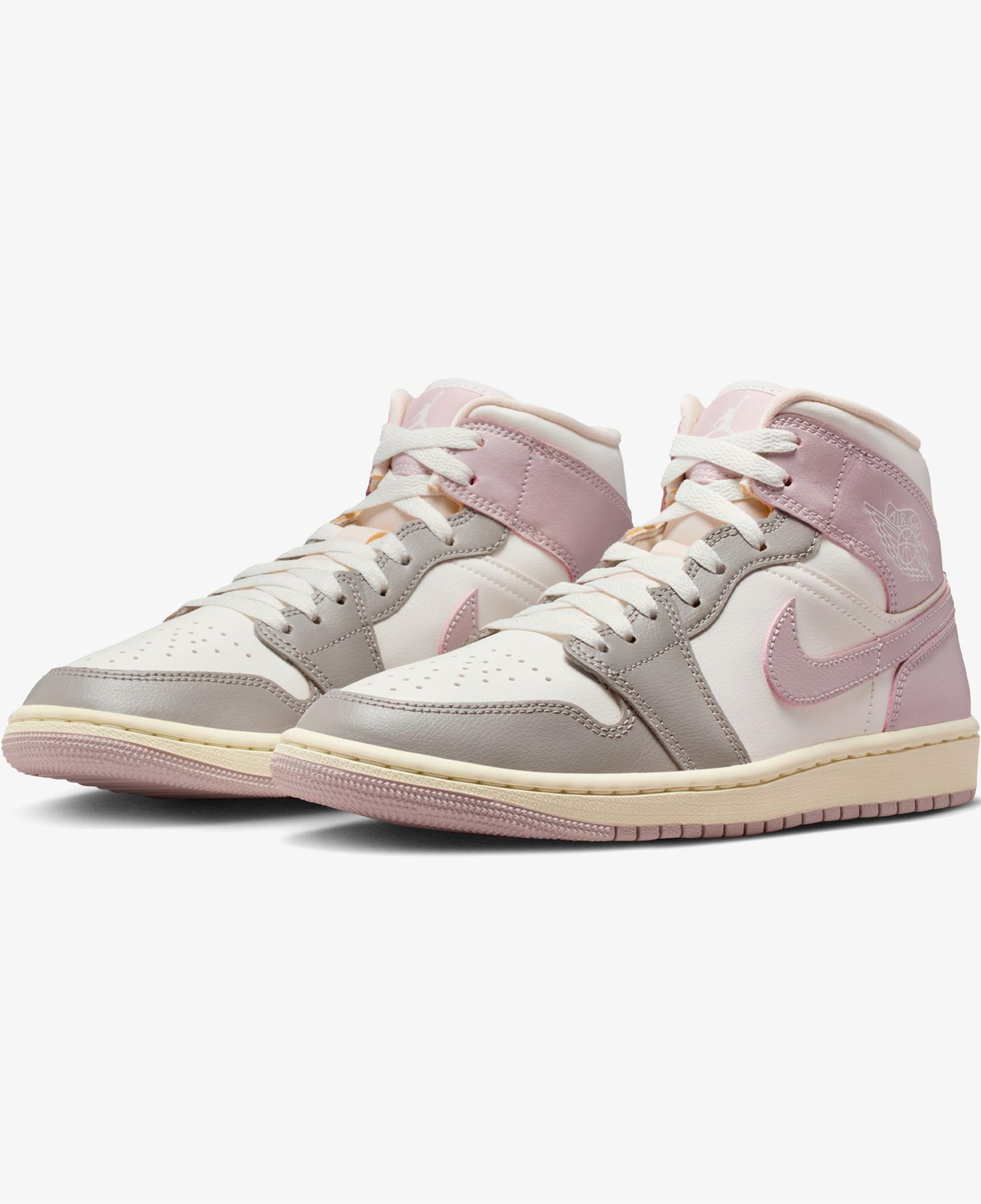 Jordan Air 1 Mid Kadın Pembe Spor Ayakkabı