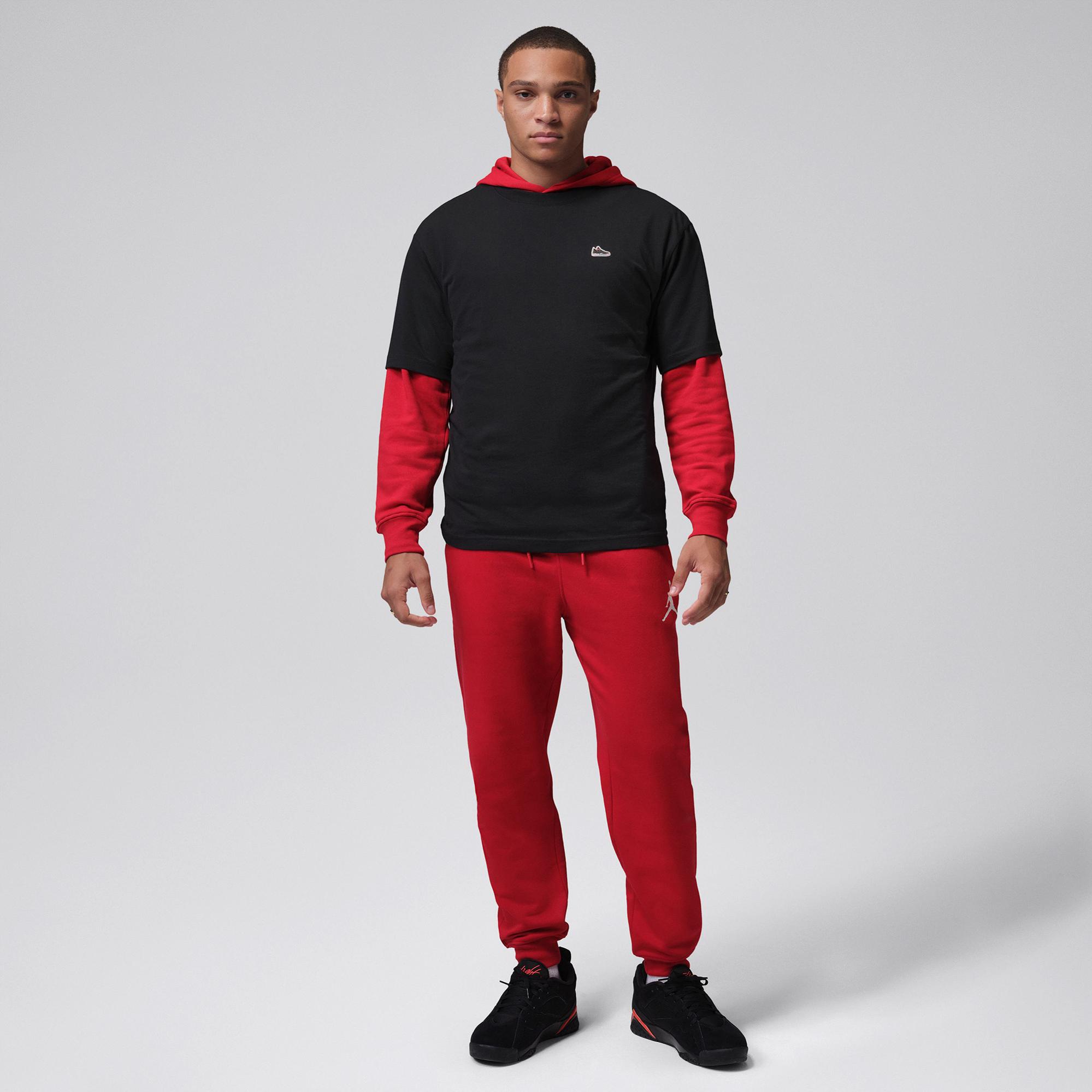 Jordan Sneaker Patch Erkek Siyah T-Shirt