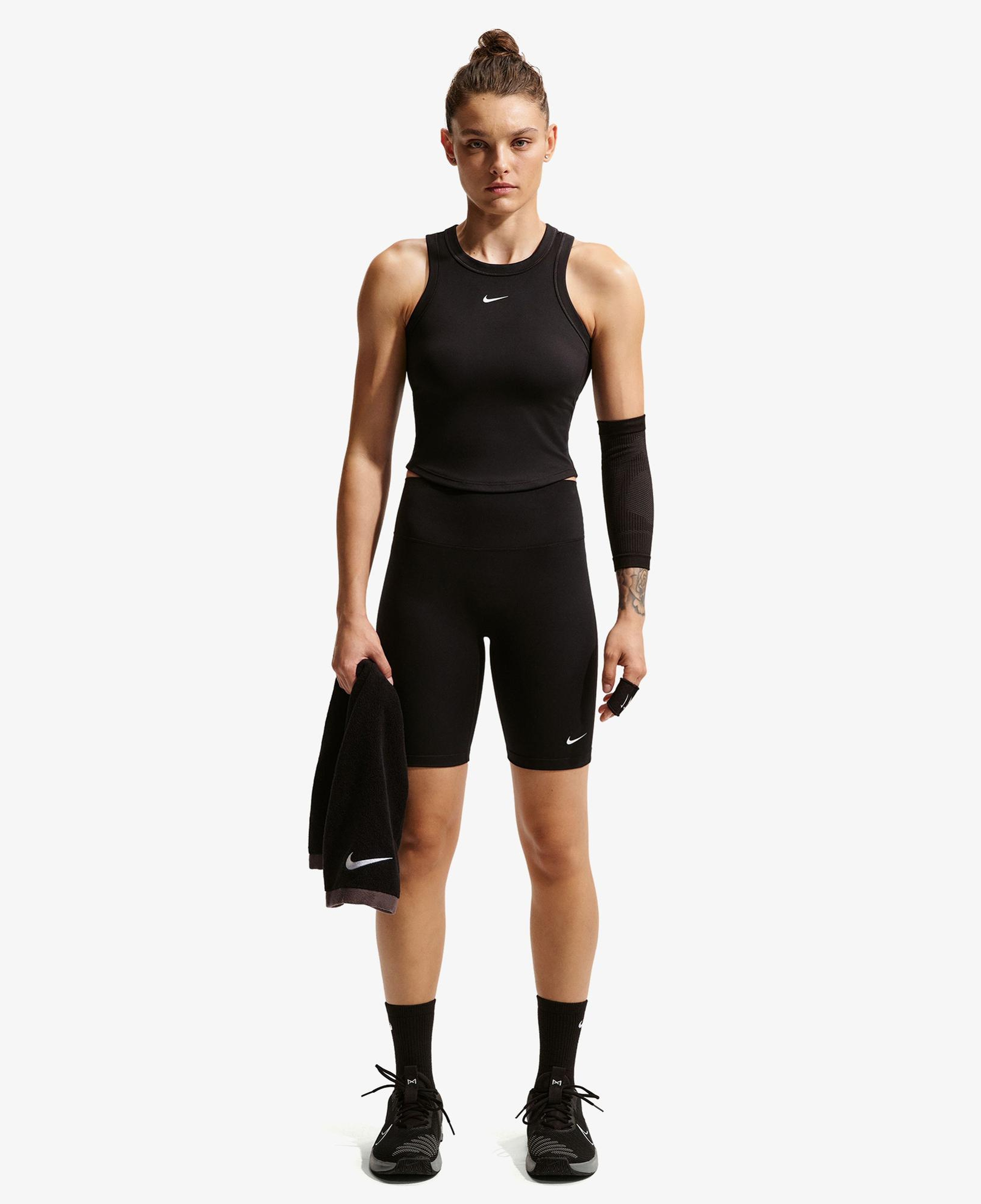 Nike Dri-Fit One Yüksek Belli 20 cm Kadın Siyah Kısa Tayt