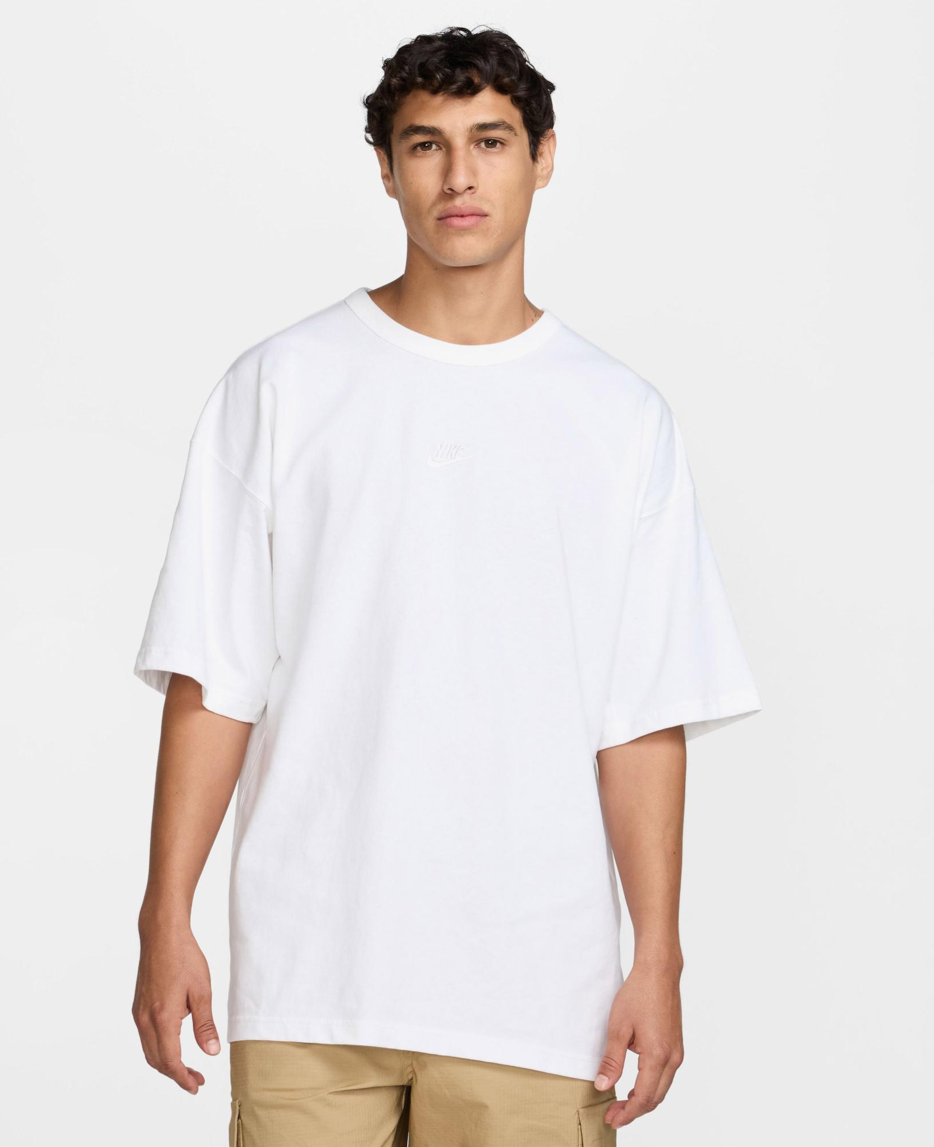 Nike Sportswear Premium Essentials Erkek Beyaz T-Shirt