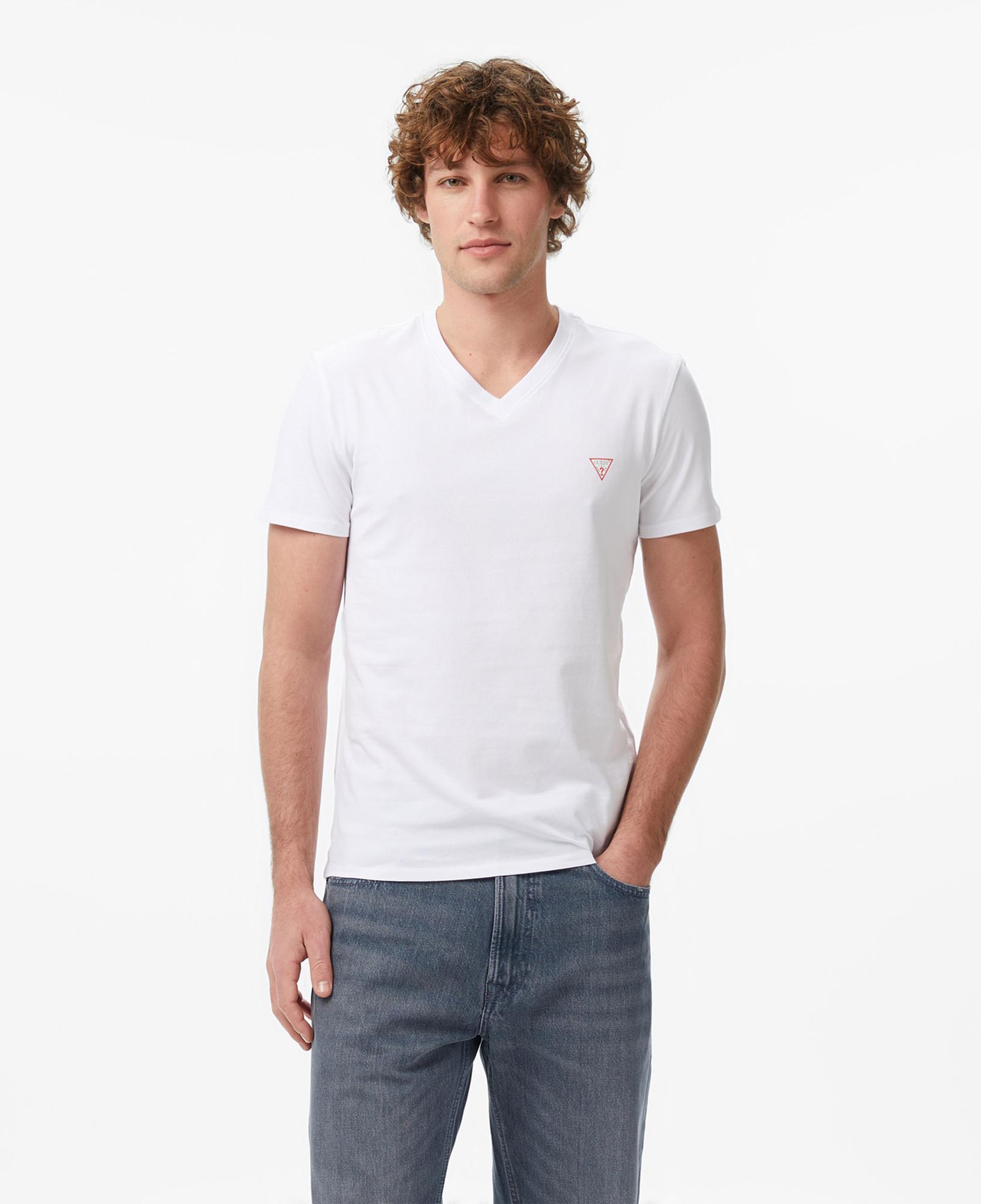 Guess Core Slim Fit Erkek Beyaz T-Shirt