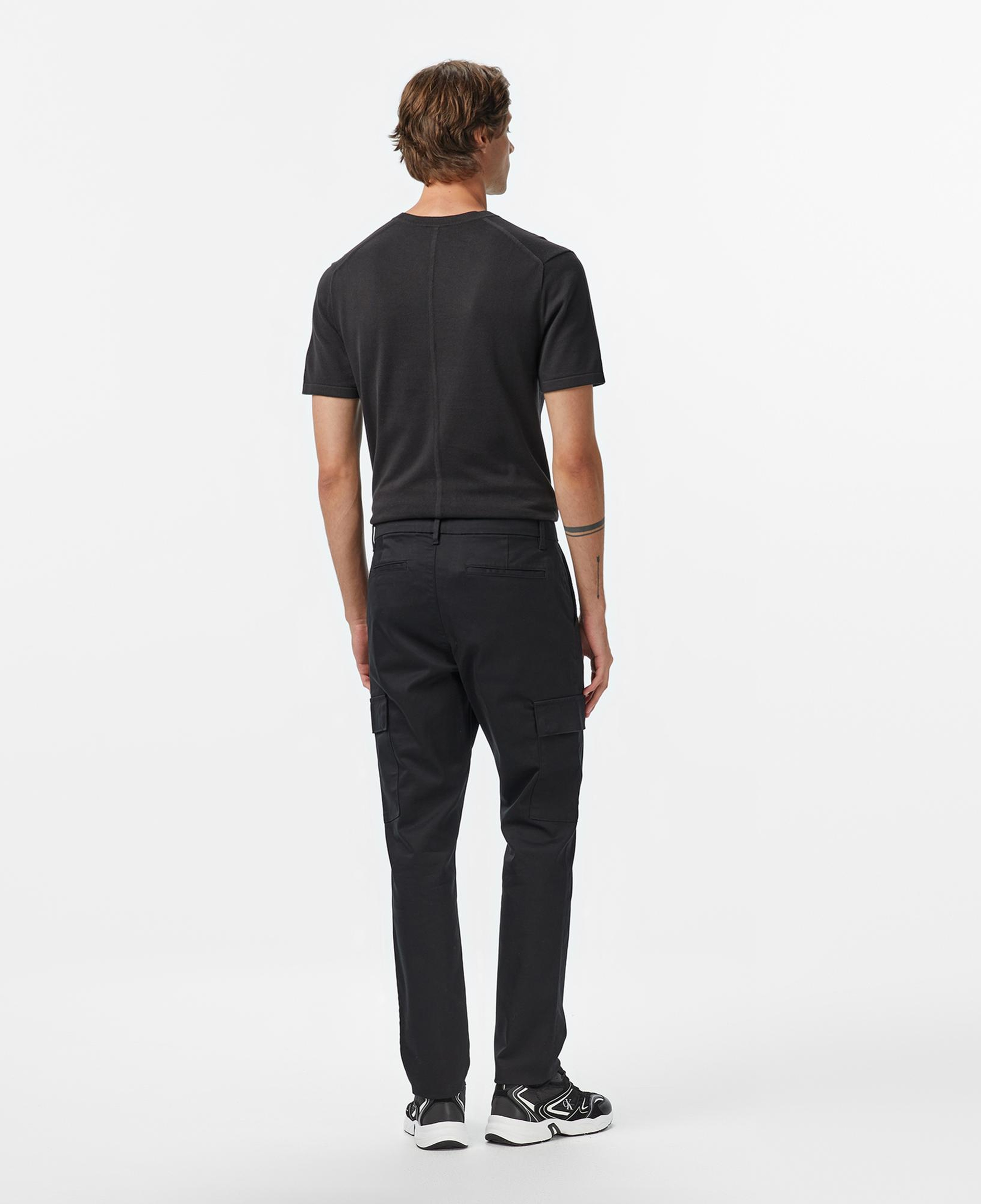 Calvin Klein Slim Refined Stretch Cargo Erkek Siyah Pantolon