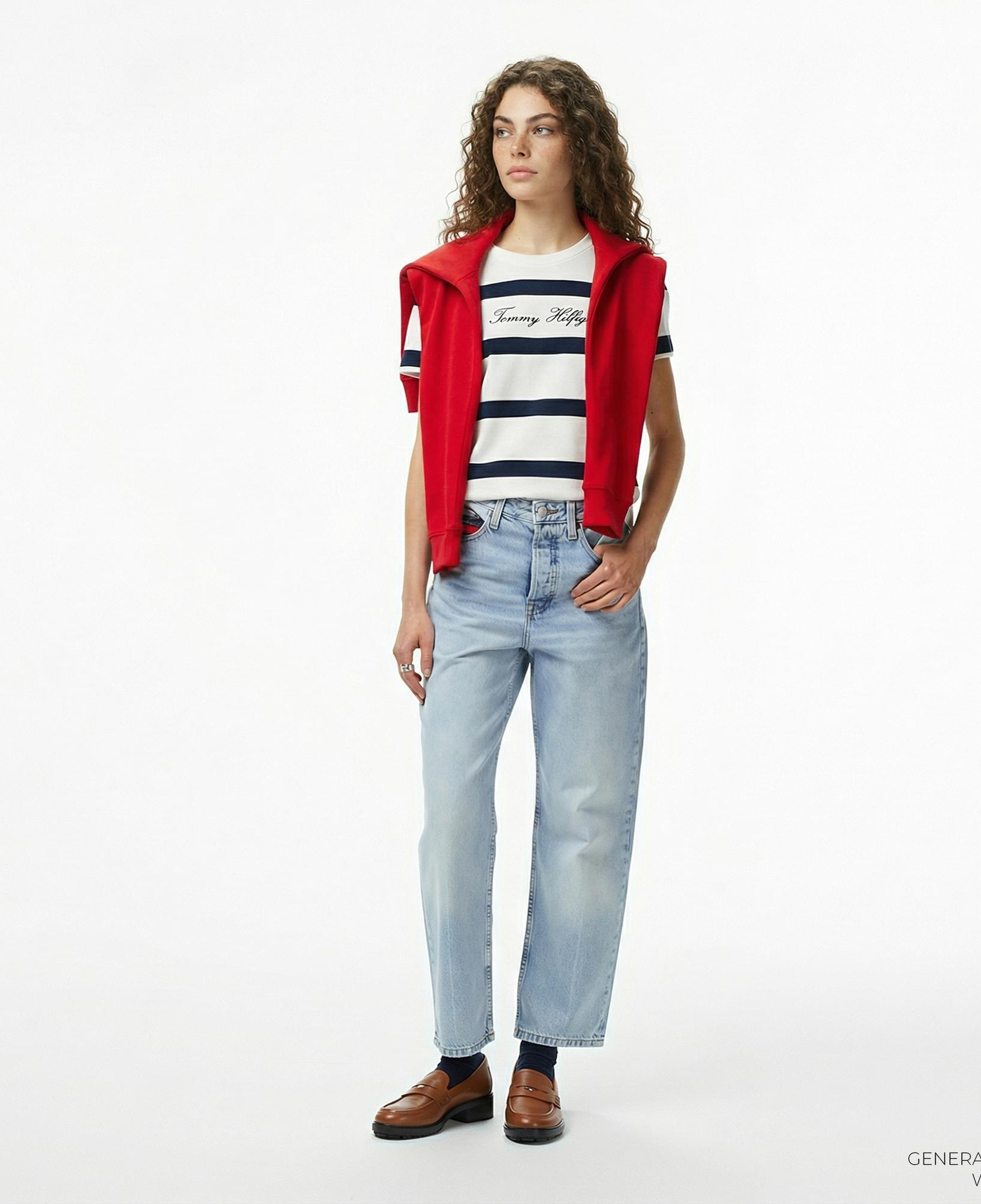 Tommy Hilfiger Layla High Rise Slim Kadın Straight Mavi Jean Pantolon