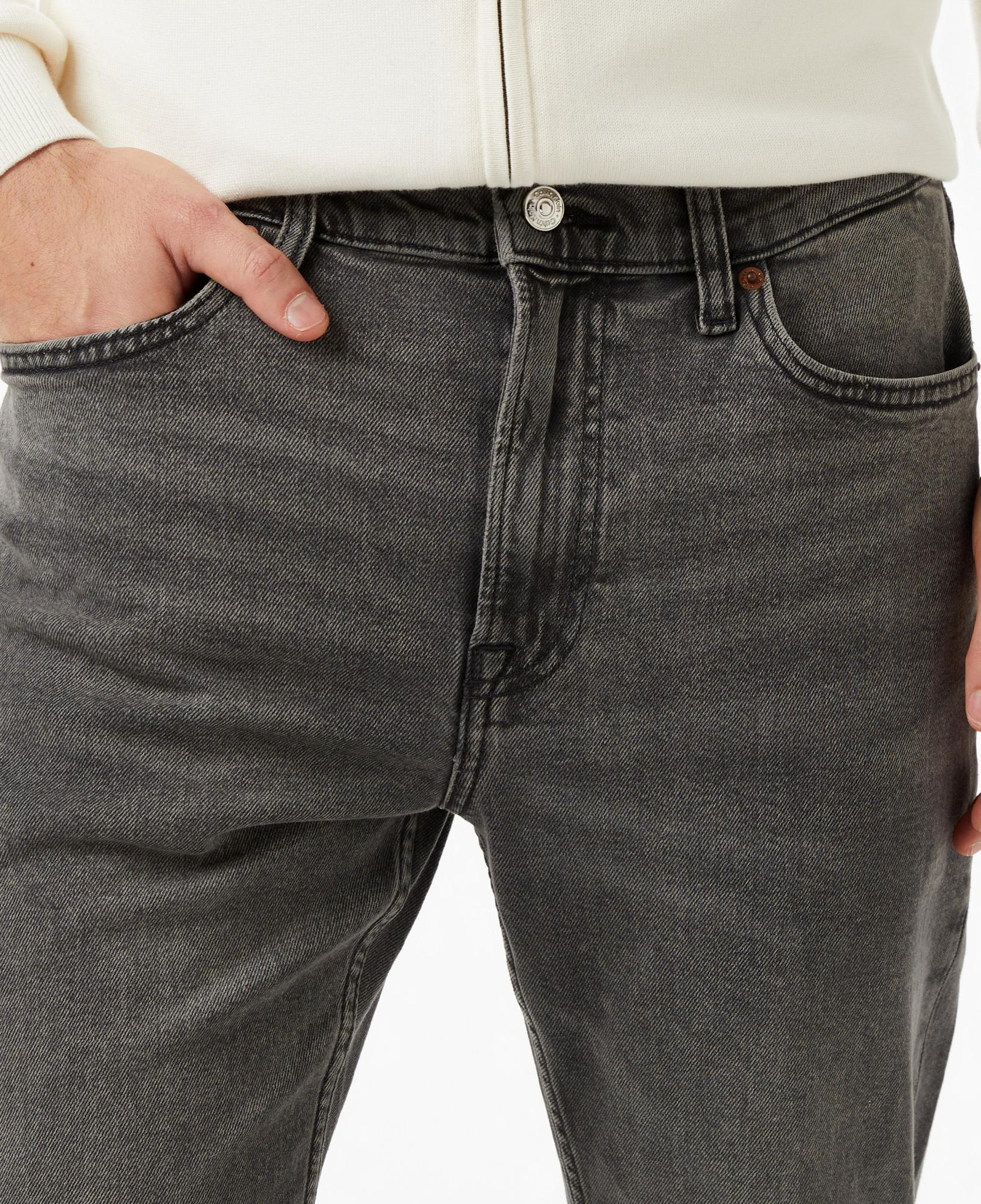 Calvin Klein Slim Taper Hearst Erkek Gri Jean