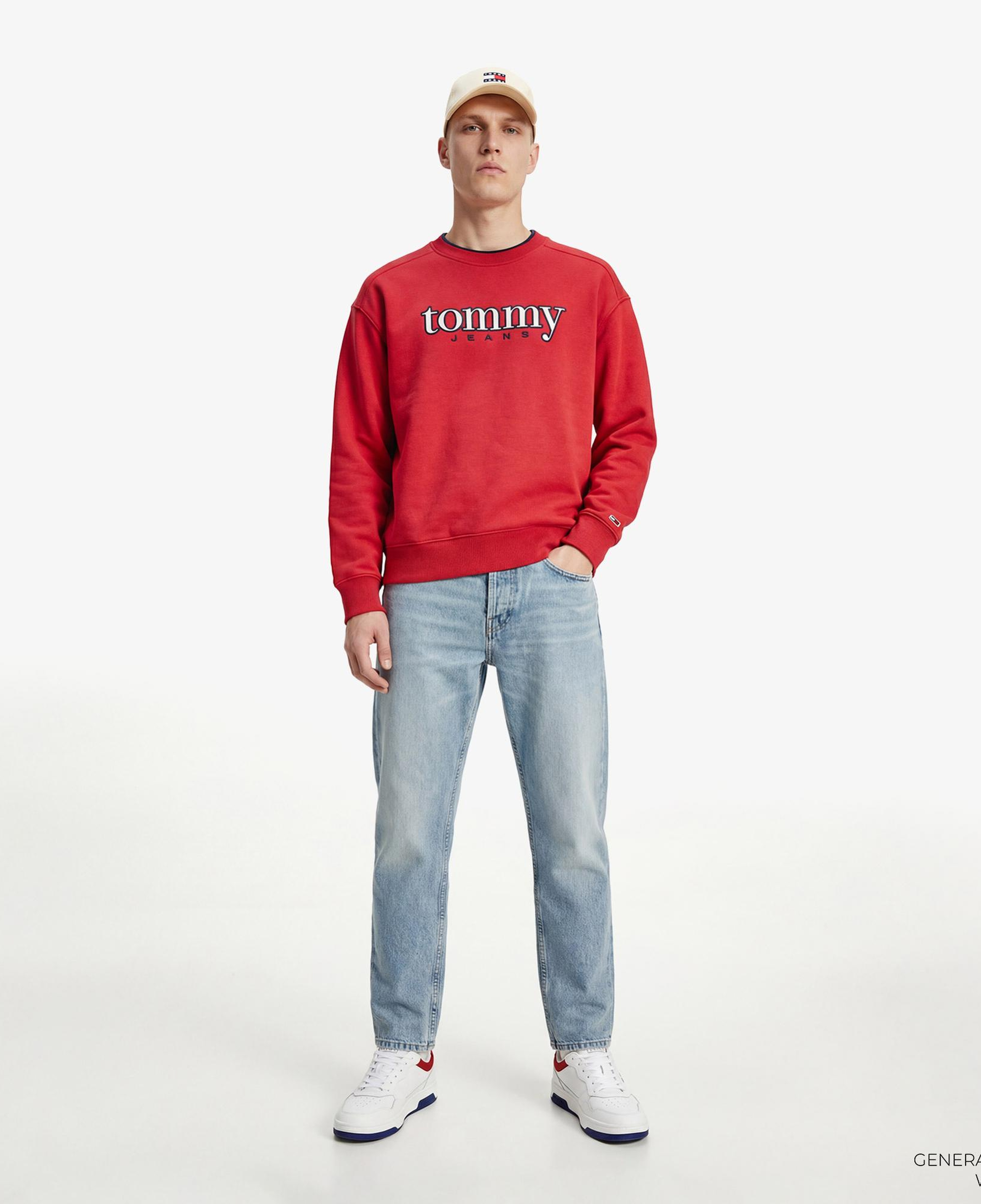 Tommy Hilfiger Dna Graphics Erkek Kırmızı Sweatshirt