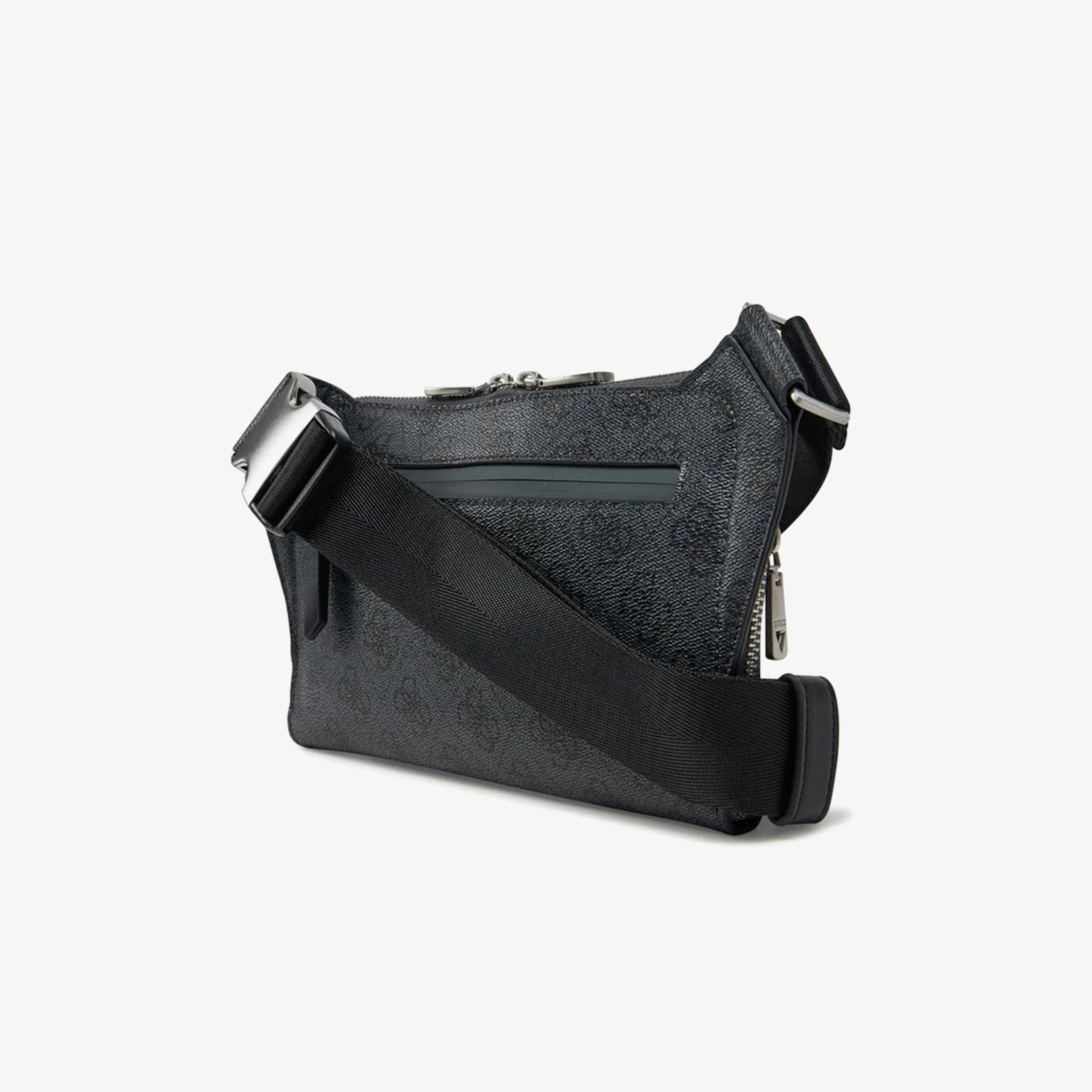 Guess Milano Compact Erkek Siyah Bel Çantası