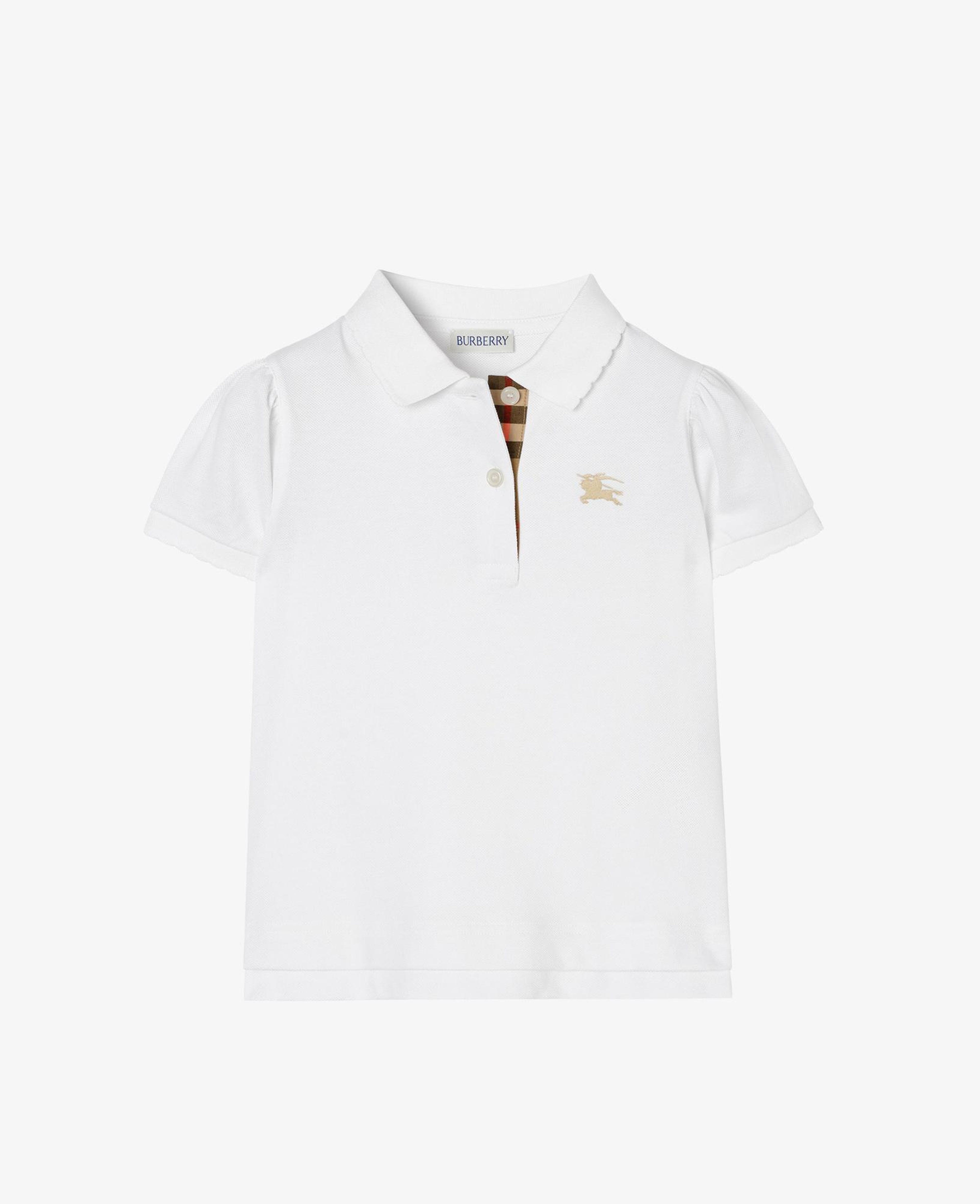Burberry Cotton Çocuk Beyaz Polo