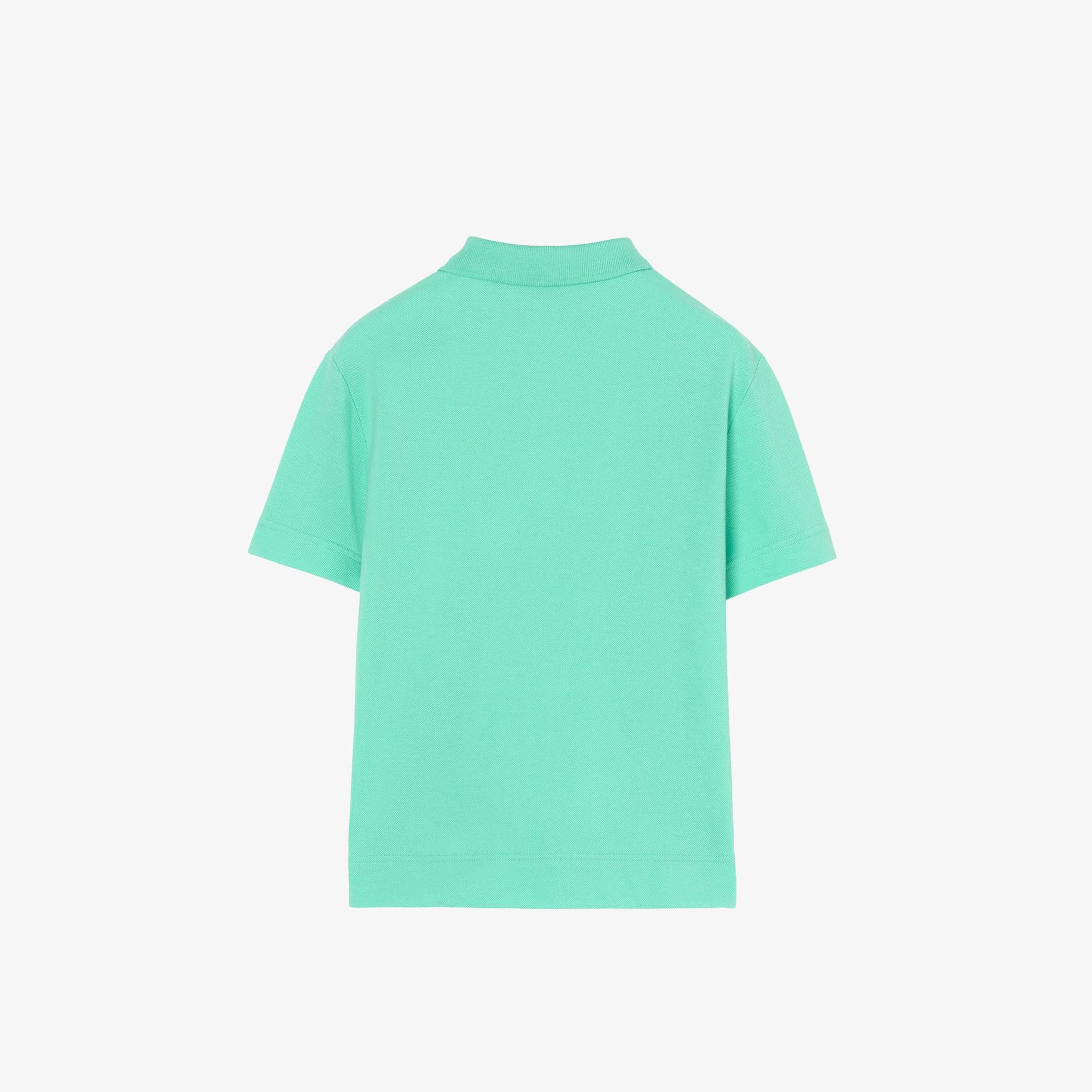 Burberry Cotton Piqua Çocuk Yeşil Polo