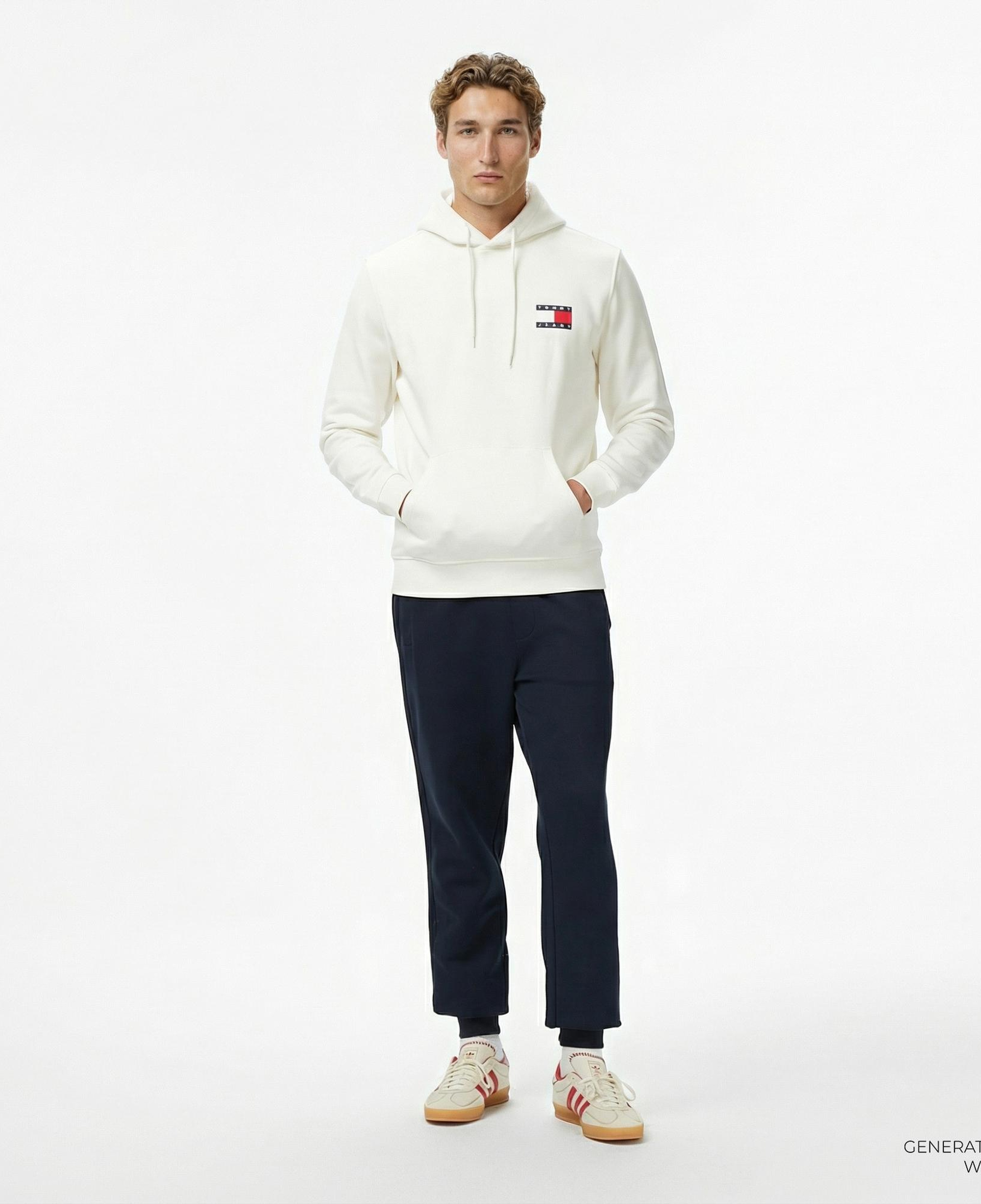 Tommy Hilfiger Mix Media İntechno Erkek Lacivert Eşofman Altı