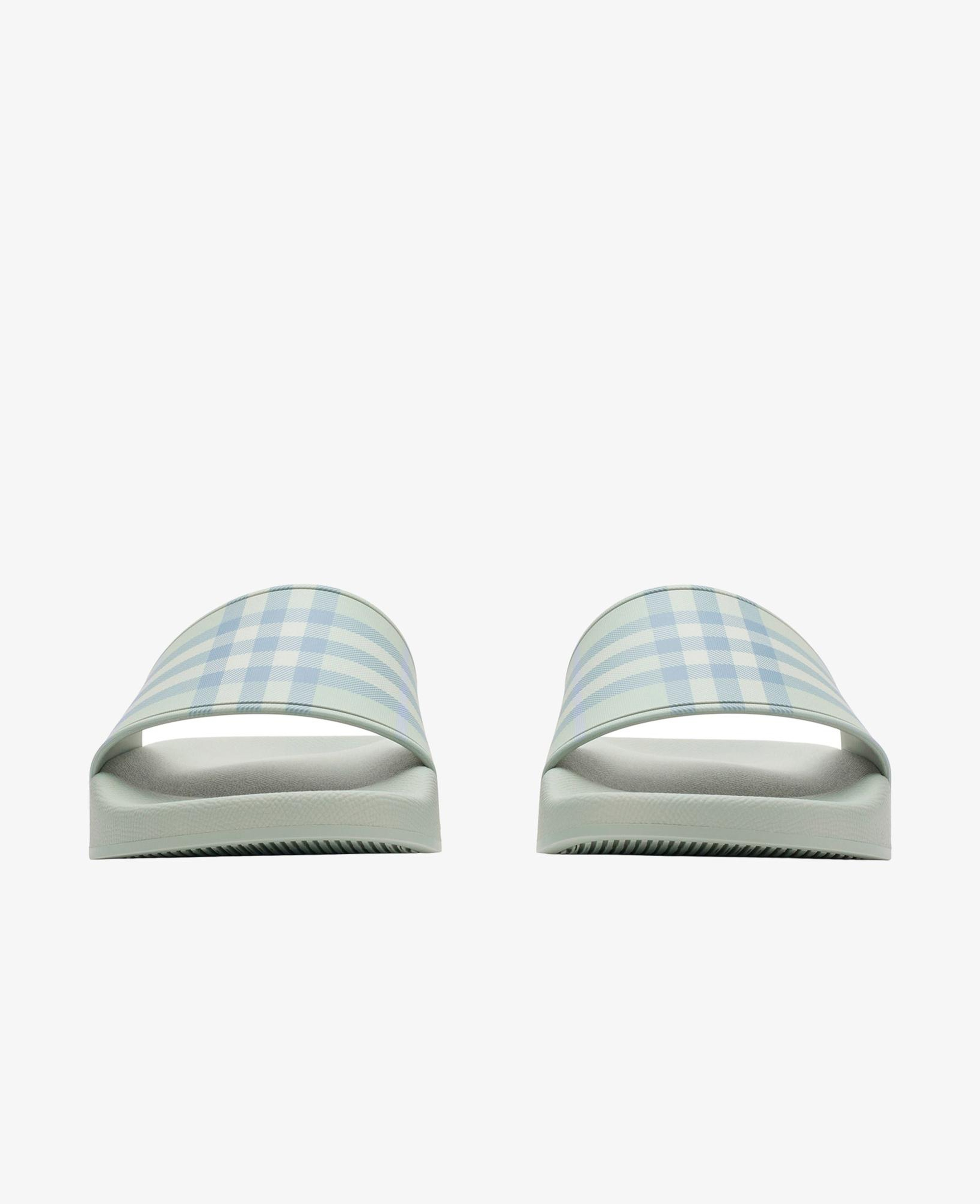 Burberry Furley Check Kadın Yeşil Terlik