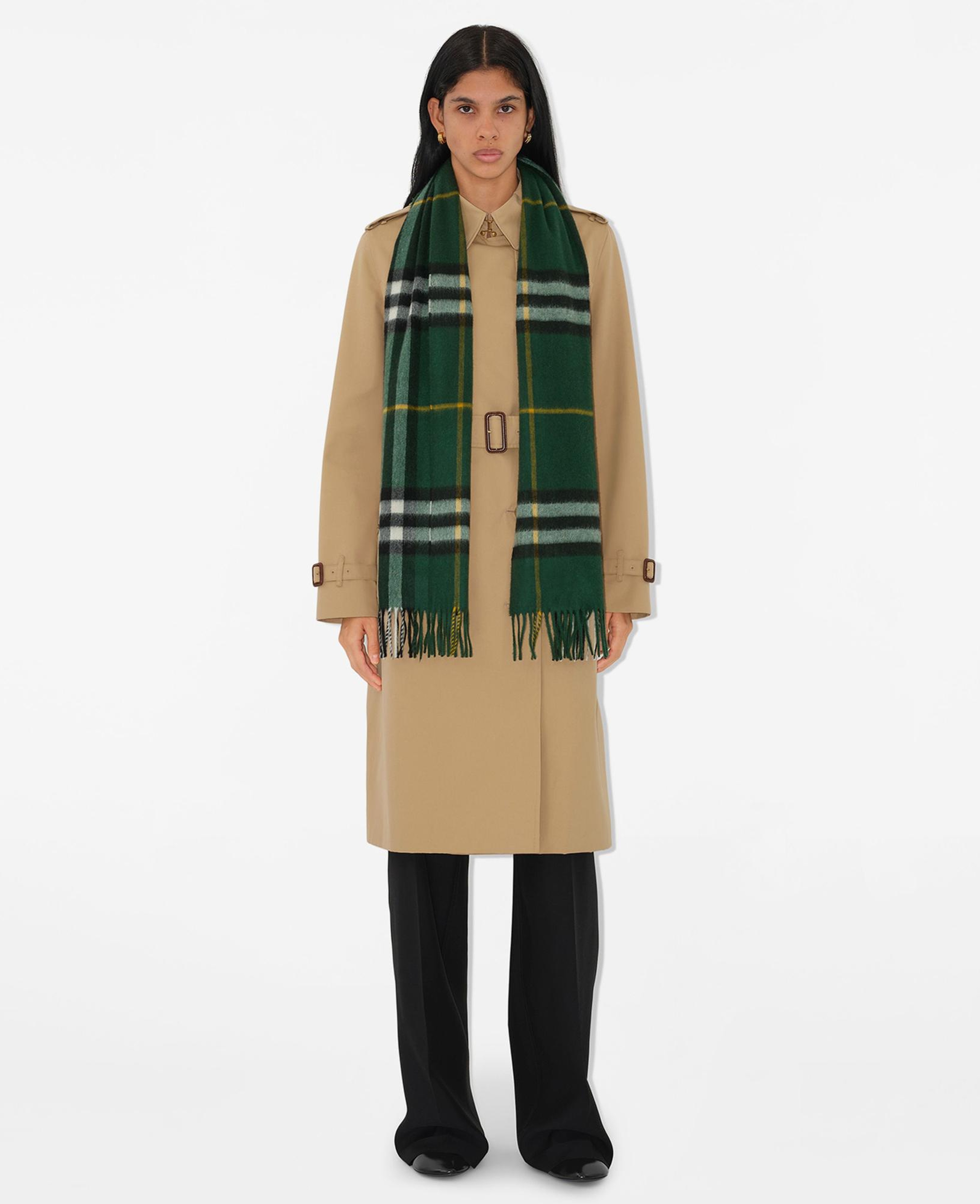 Burberry Check Kaşmir Kadın Yeşil Atkı