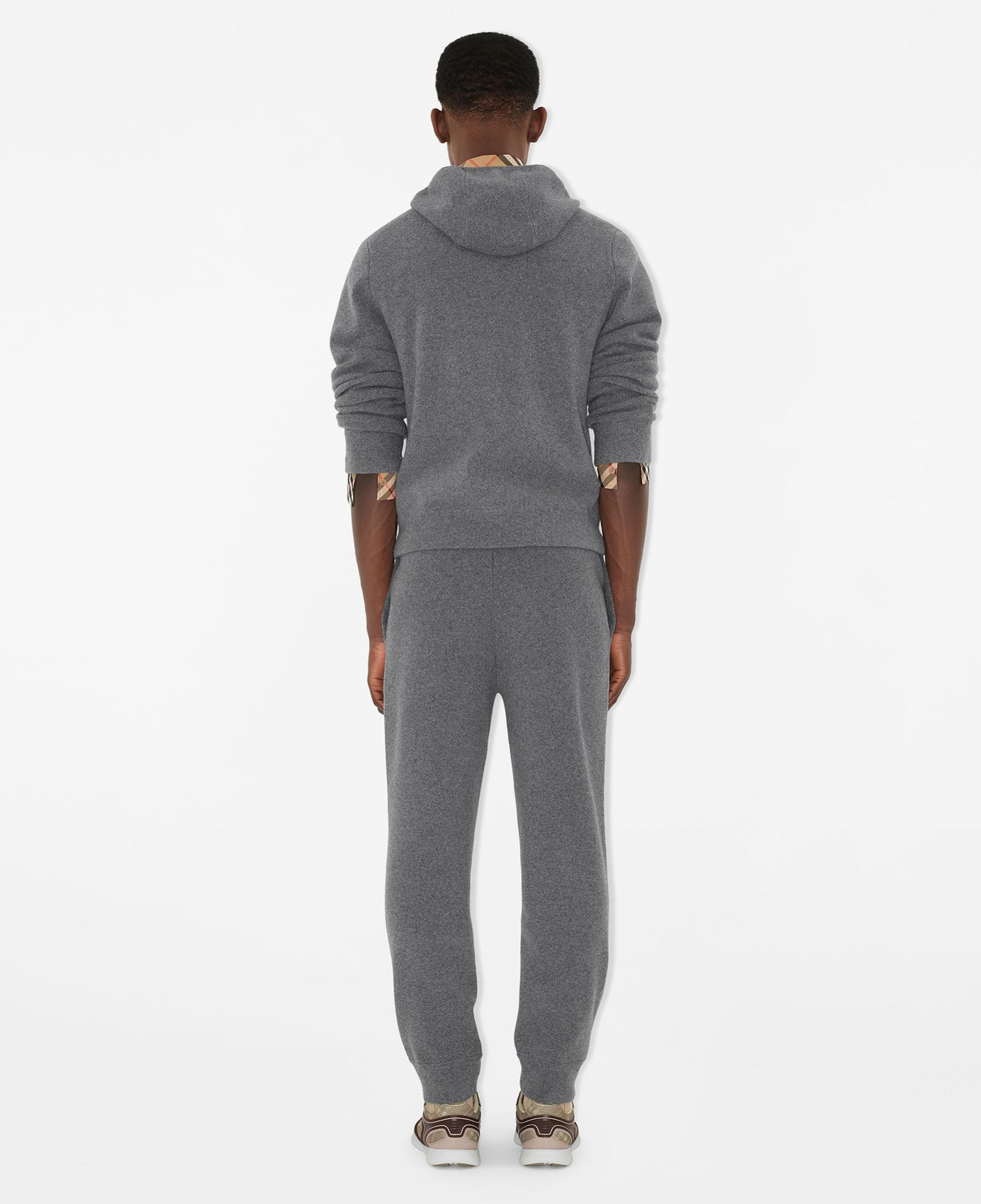 Burberry Cashmere Blend Zip Erkek Gri Hoodie