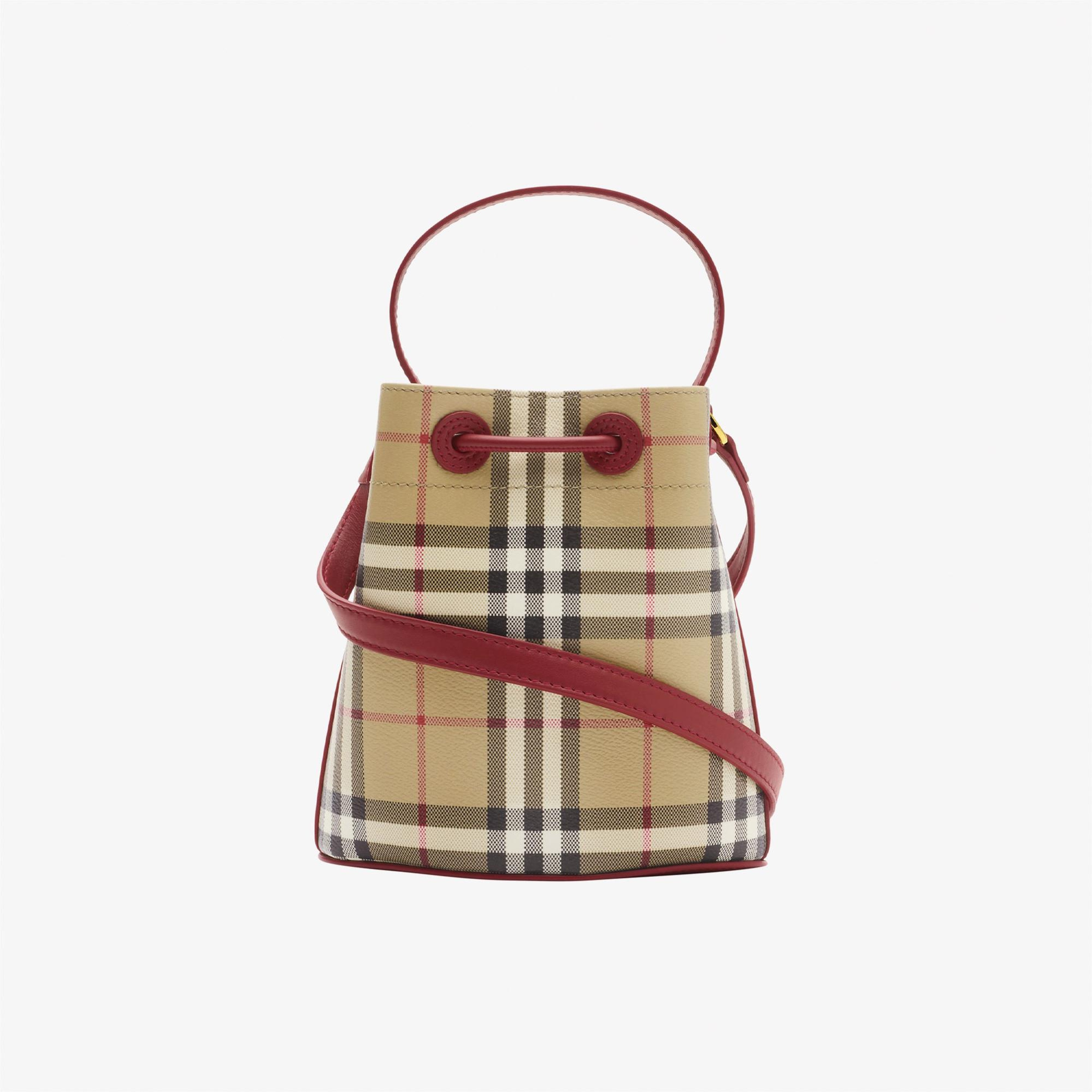 Burberry Drawstrıng Kadın Bej Çapraz Çanta