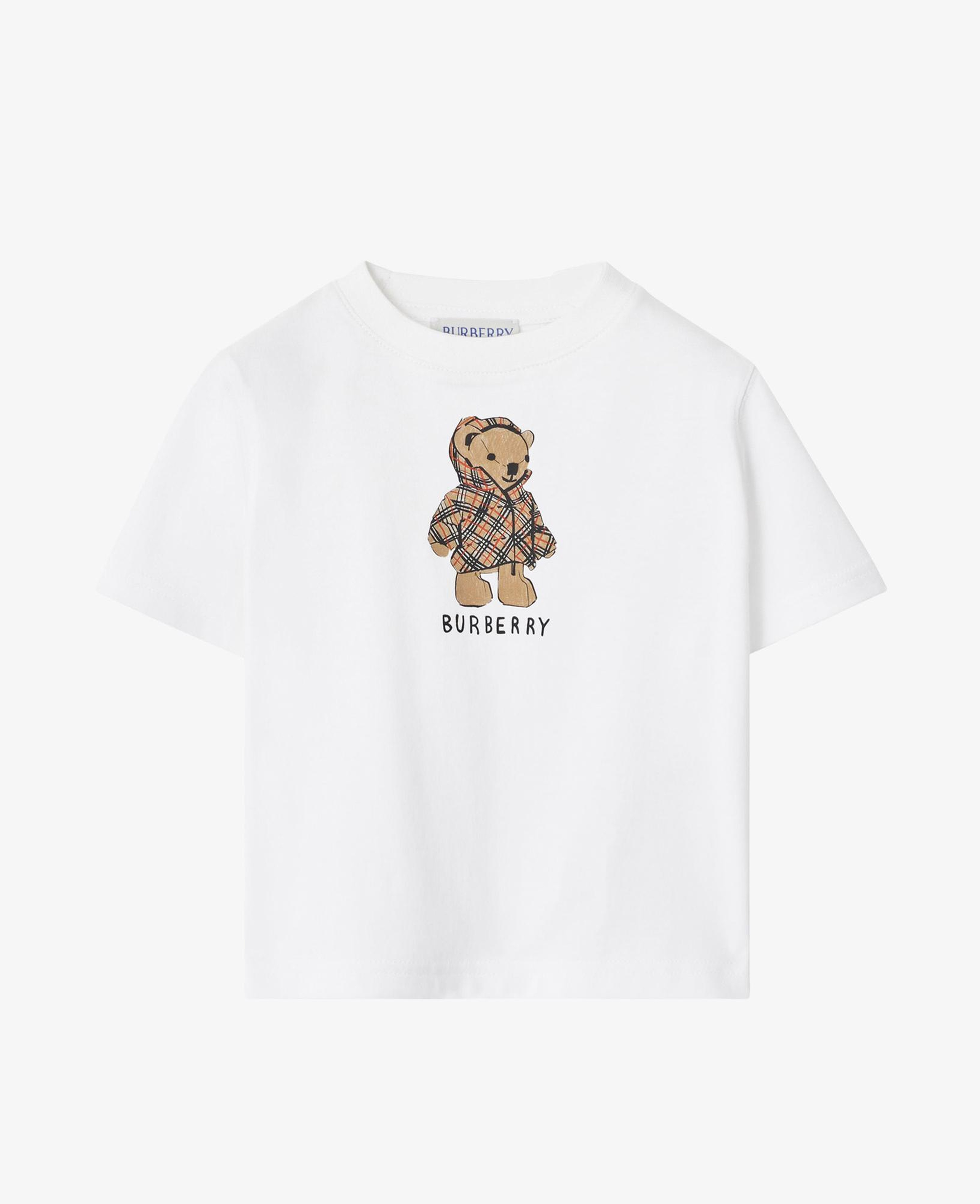 Burberry Cedar Teddy Çocuk Beyaz T-Shirt