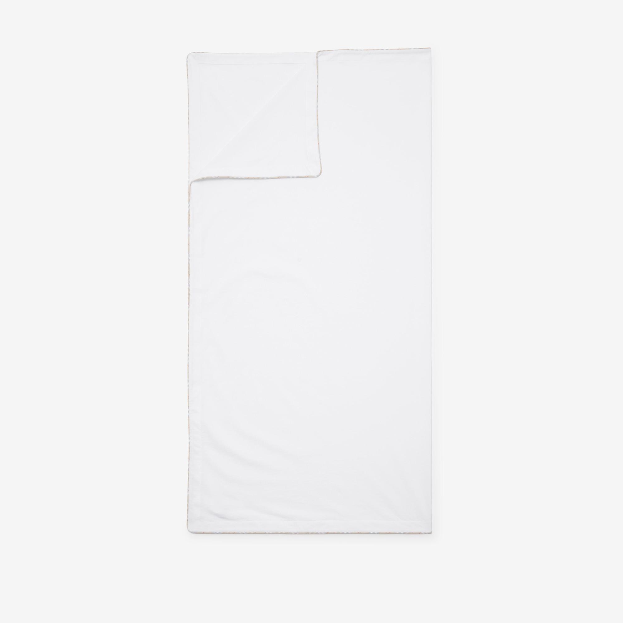 Burberry Check Pamuklu Çocuk Beyaz Battaniye