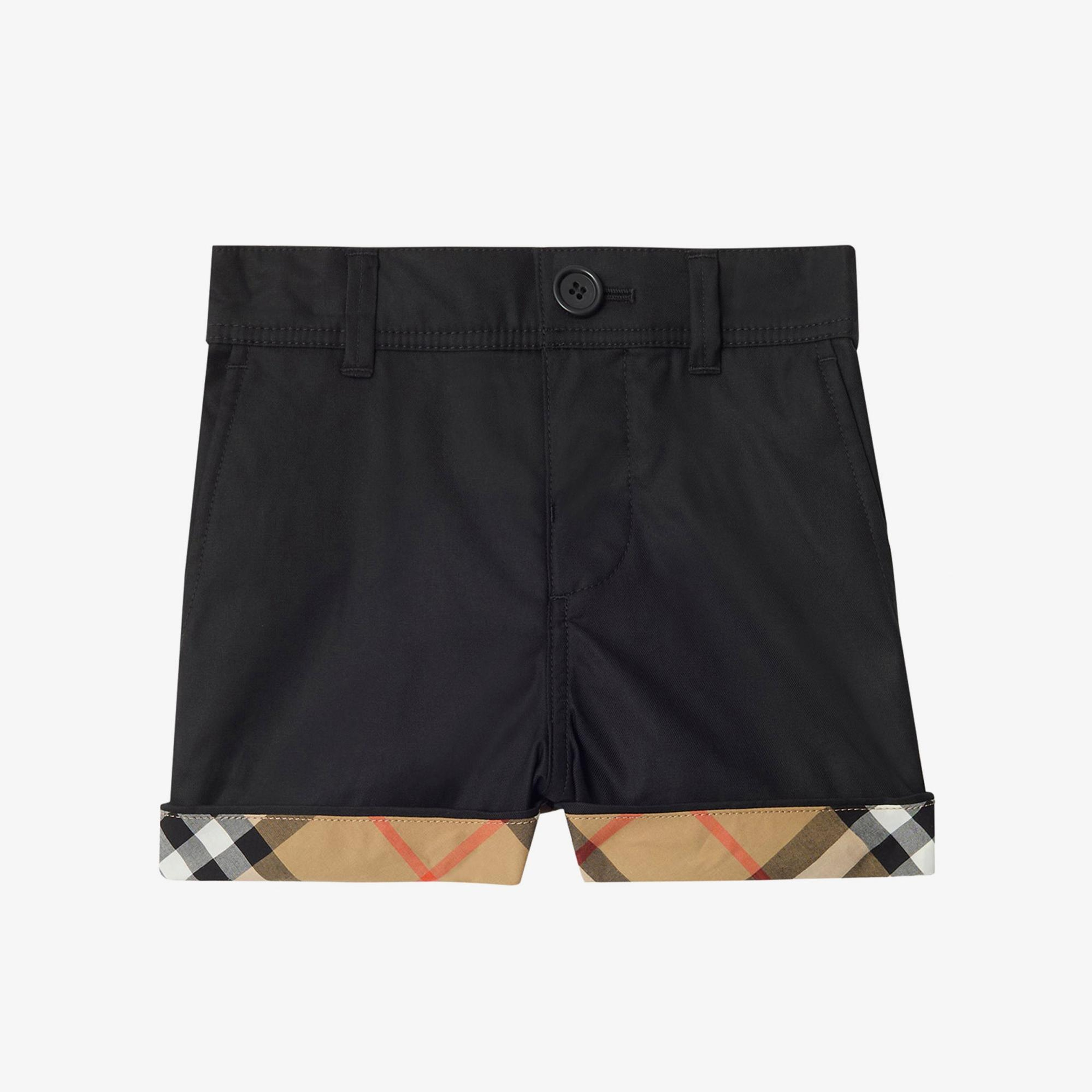 Burberry Oscar Check Çocuk Siyah Şort