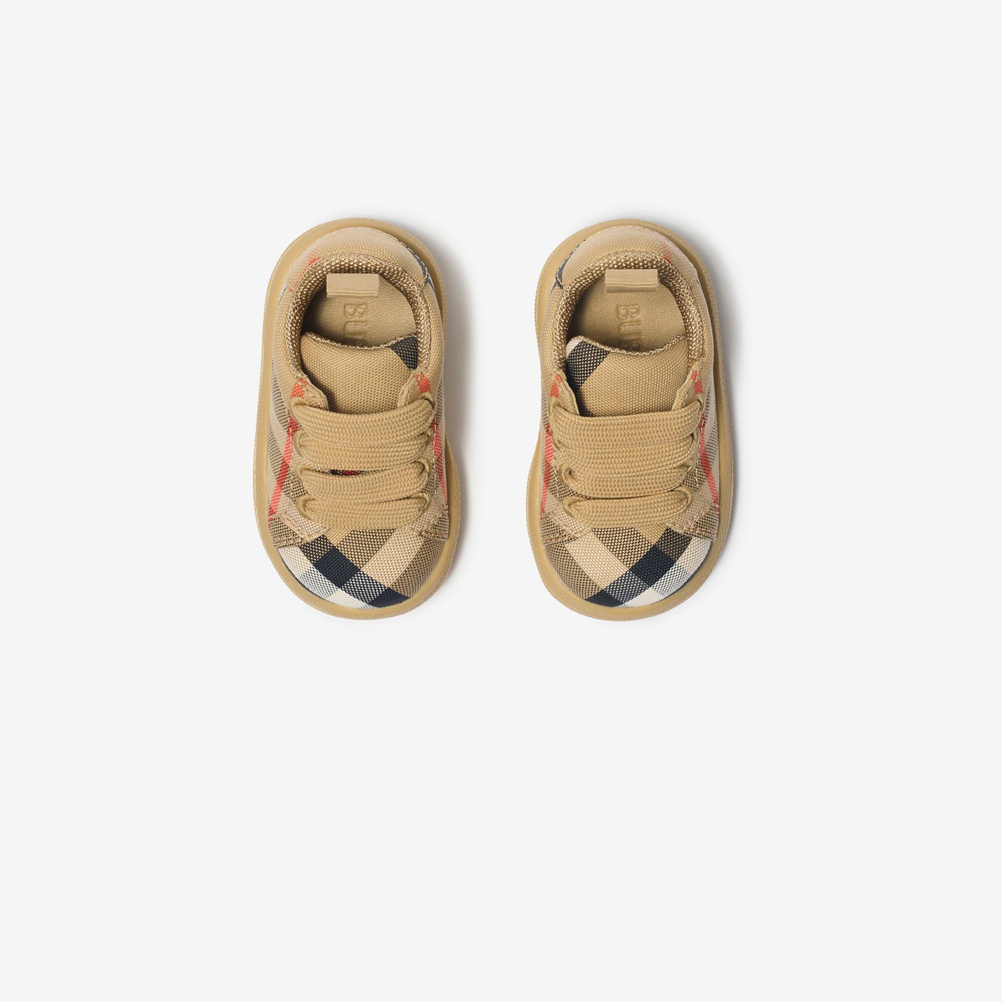 Burberry Cambridge Check Çocuk Bej Sneaker