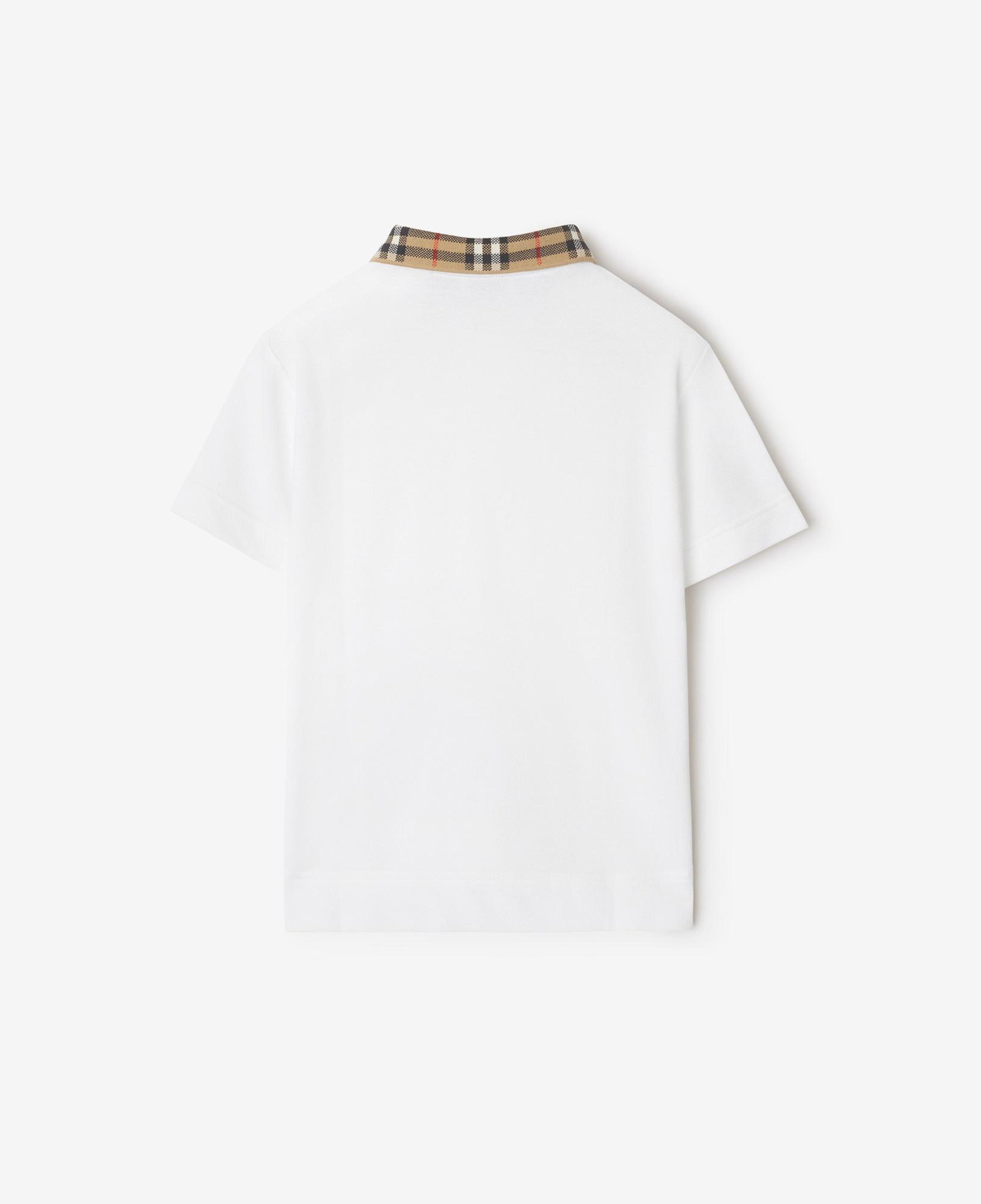 Burberry Johane Collar Cotton Çocuk Beyaz Polo