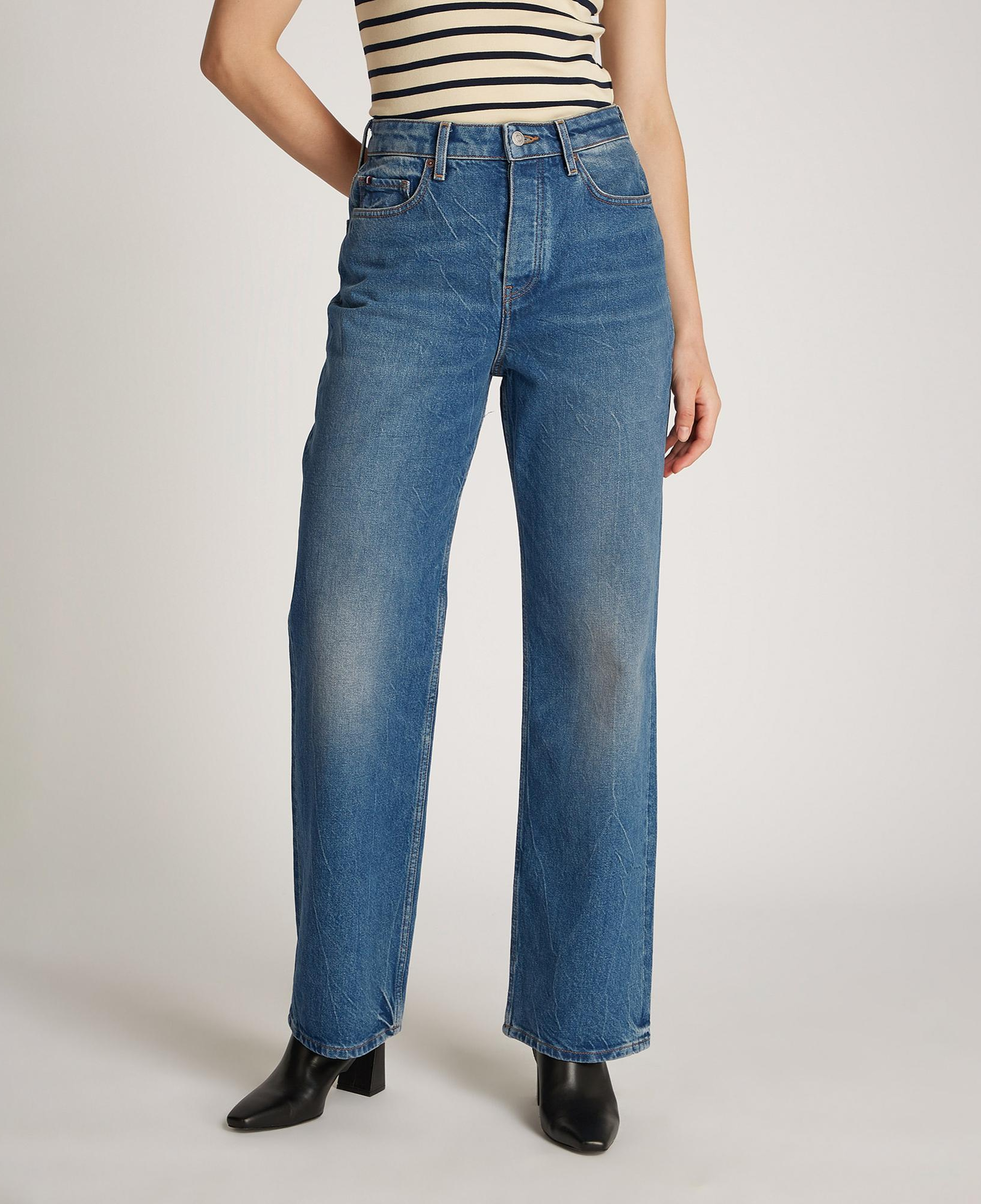 Tommy Hilfiger Loose Straight Kadın Mavi Jean