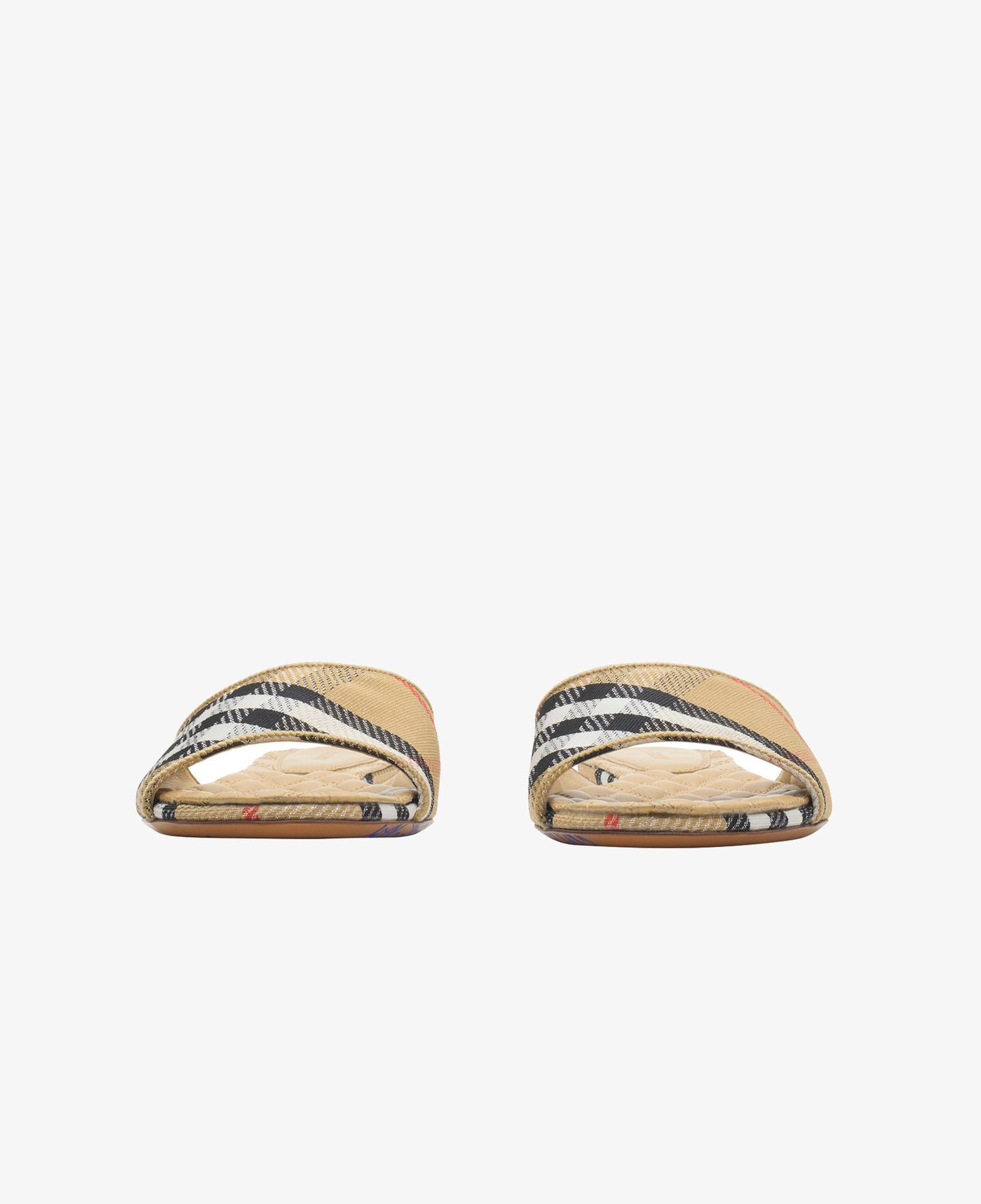 Burberry Sloane Check Kadın Bej Terlik