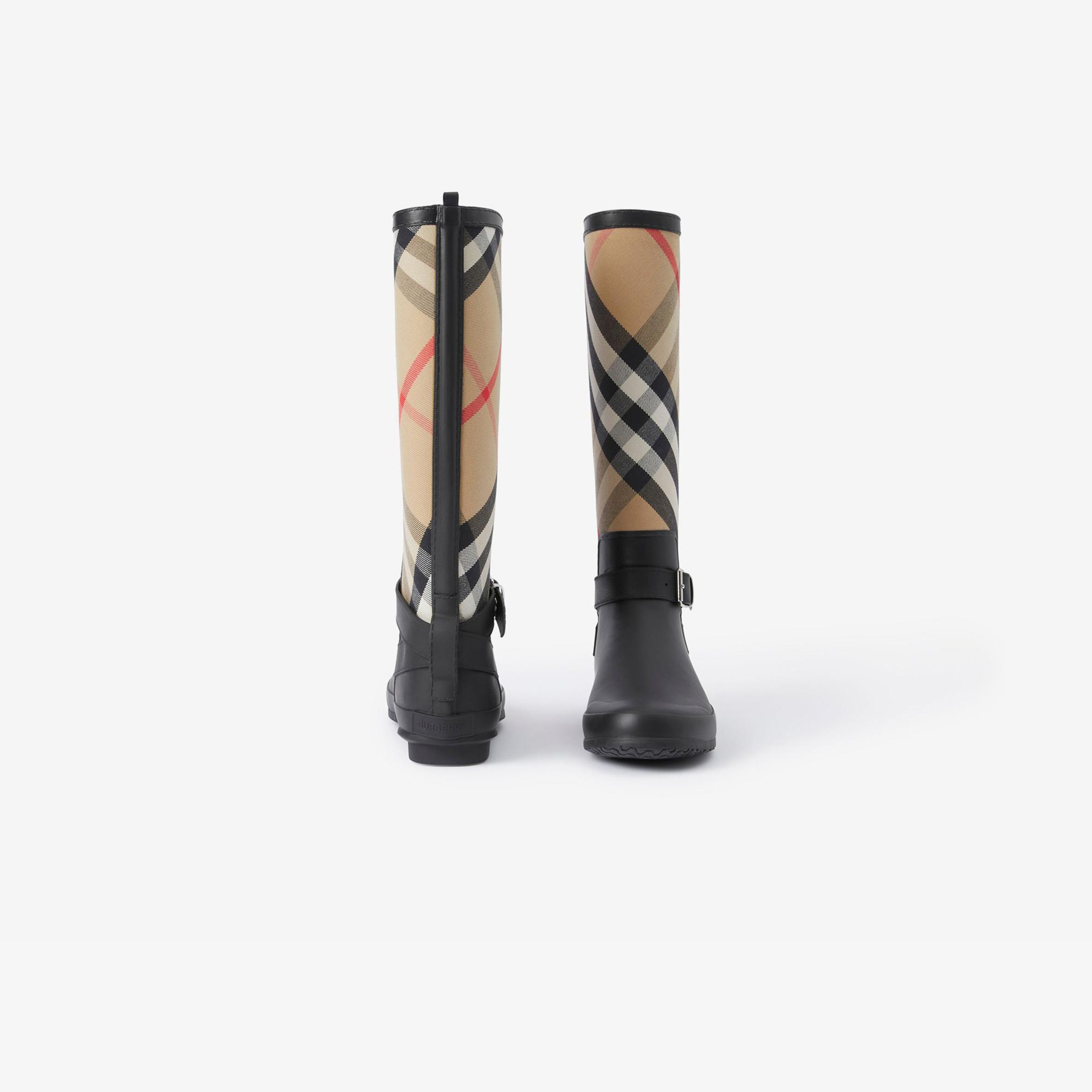 Burberry Simeon Strap Detail House And Rubber Kadın Bej Çizme