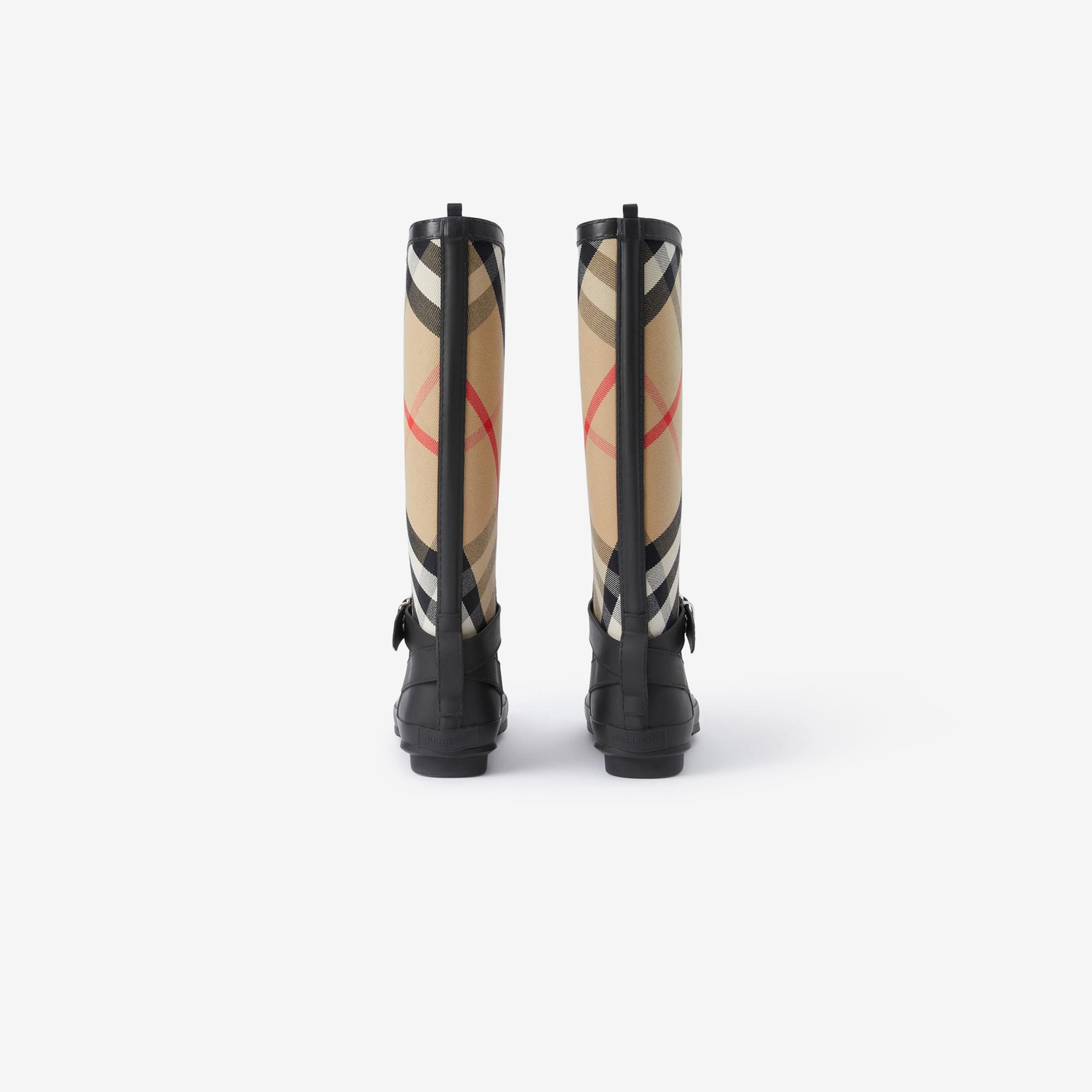 Burberry Simeon Strap Detail House And Rubber Kadın Bej Çizme