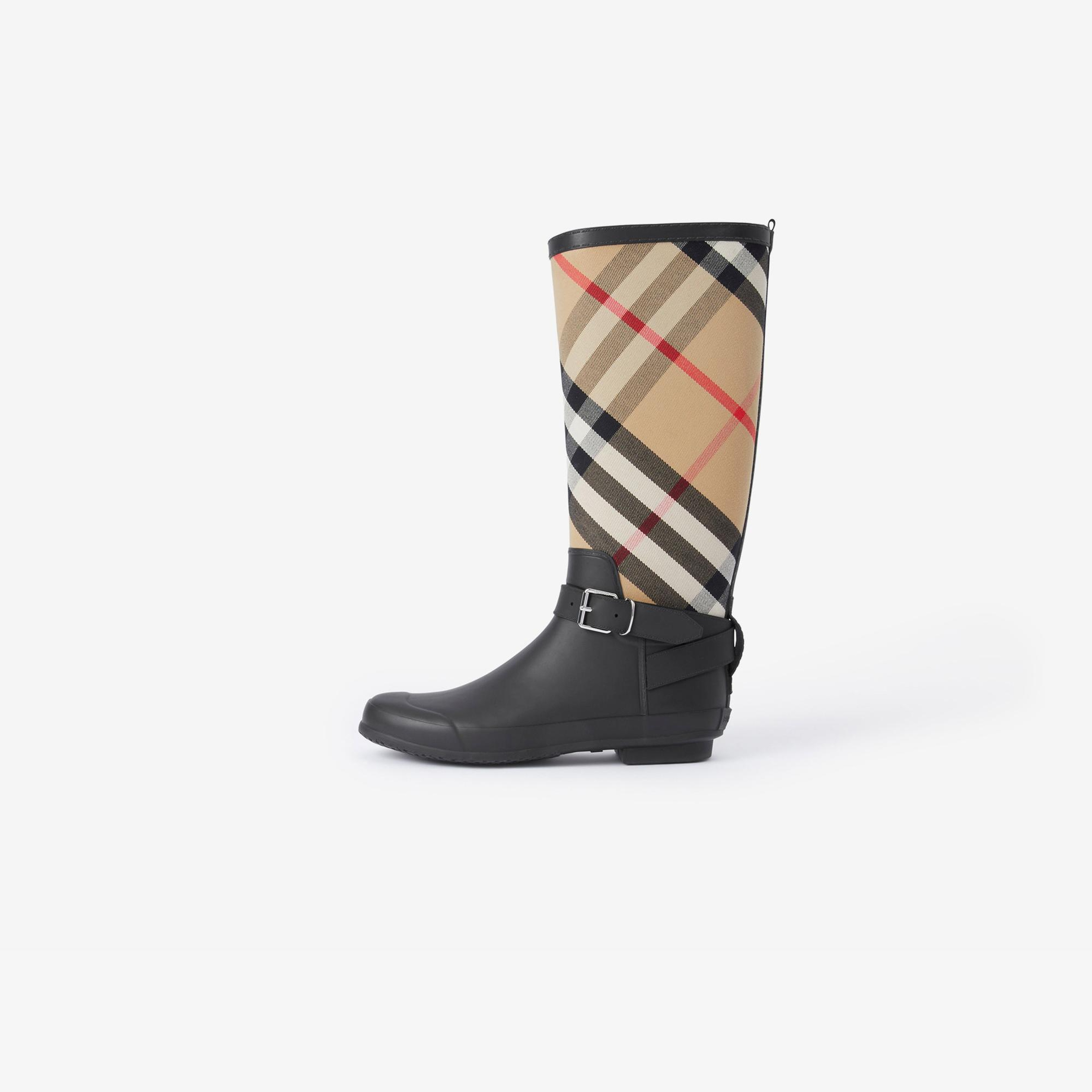 Burberry Simeon Strap Detail House And Rubber Kadın Bej Çizme