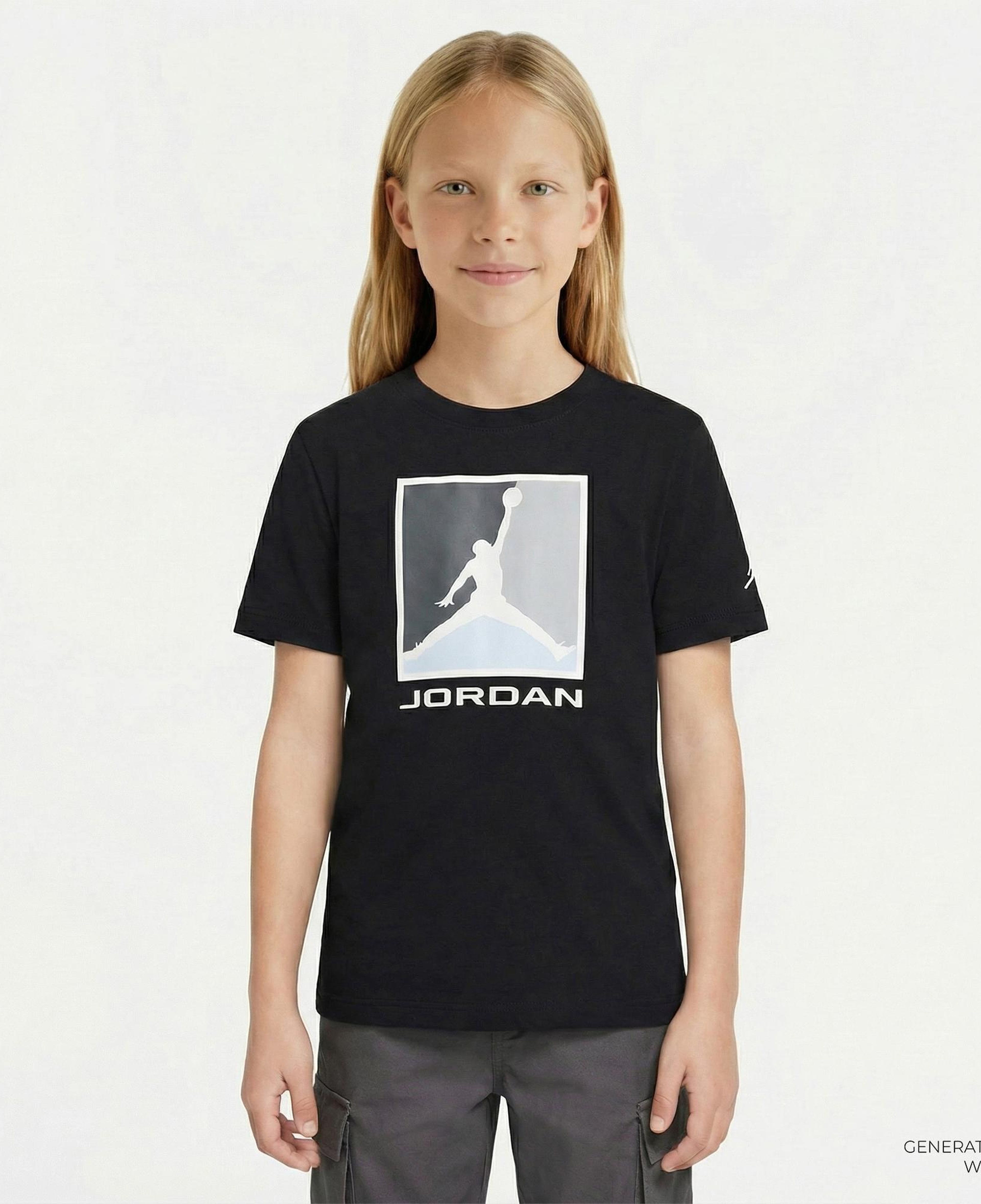 Jordan Essential 3.0 Çocuk Siyah T-Shirt