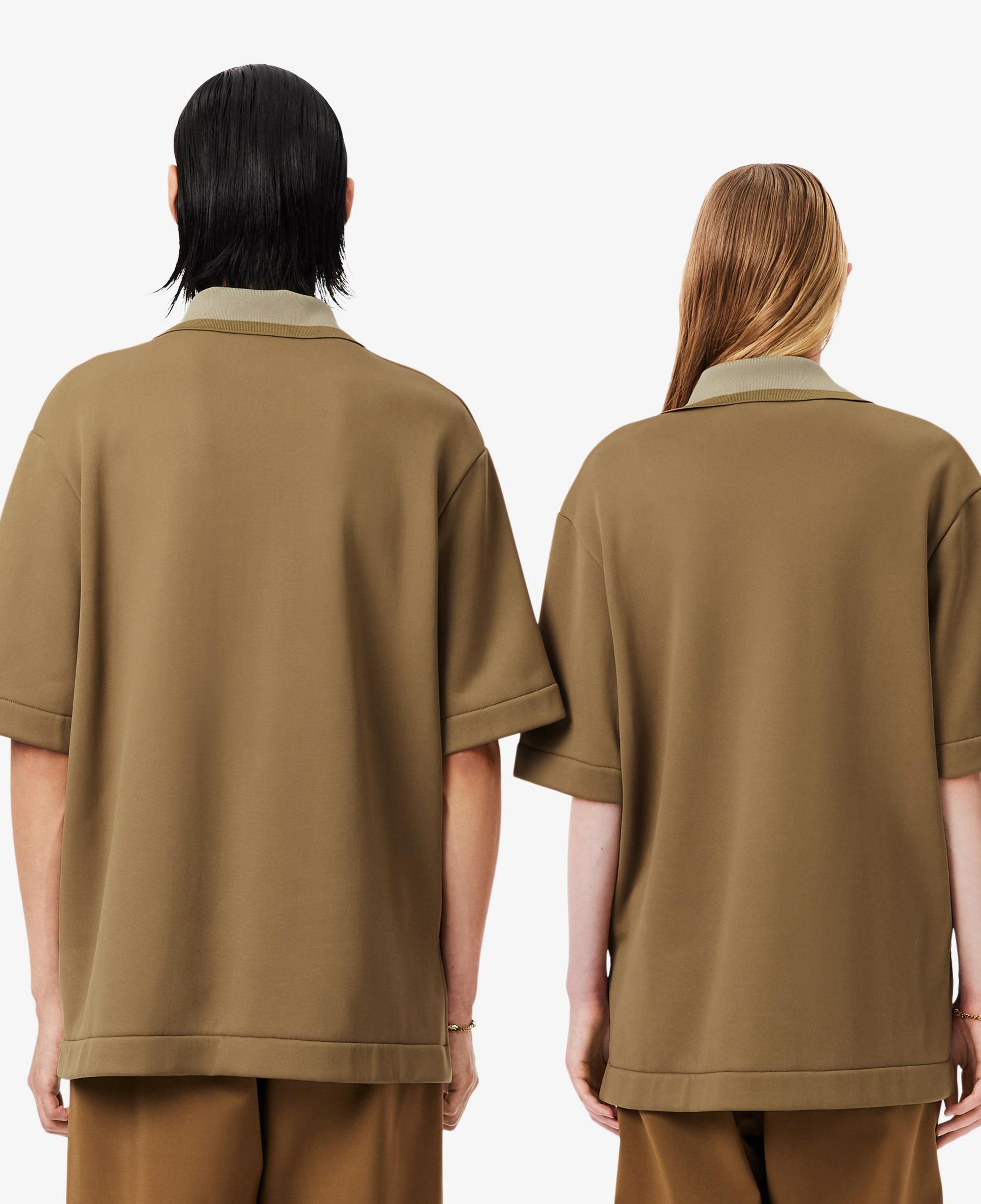 Lacoste Runway Unisex Oversize Fit Kahverengi Polo