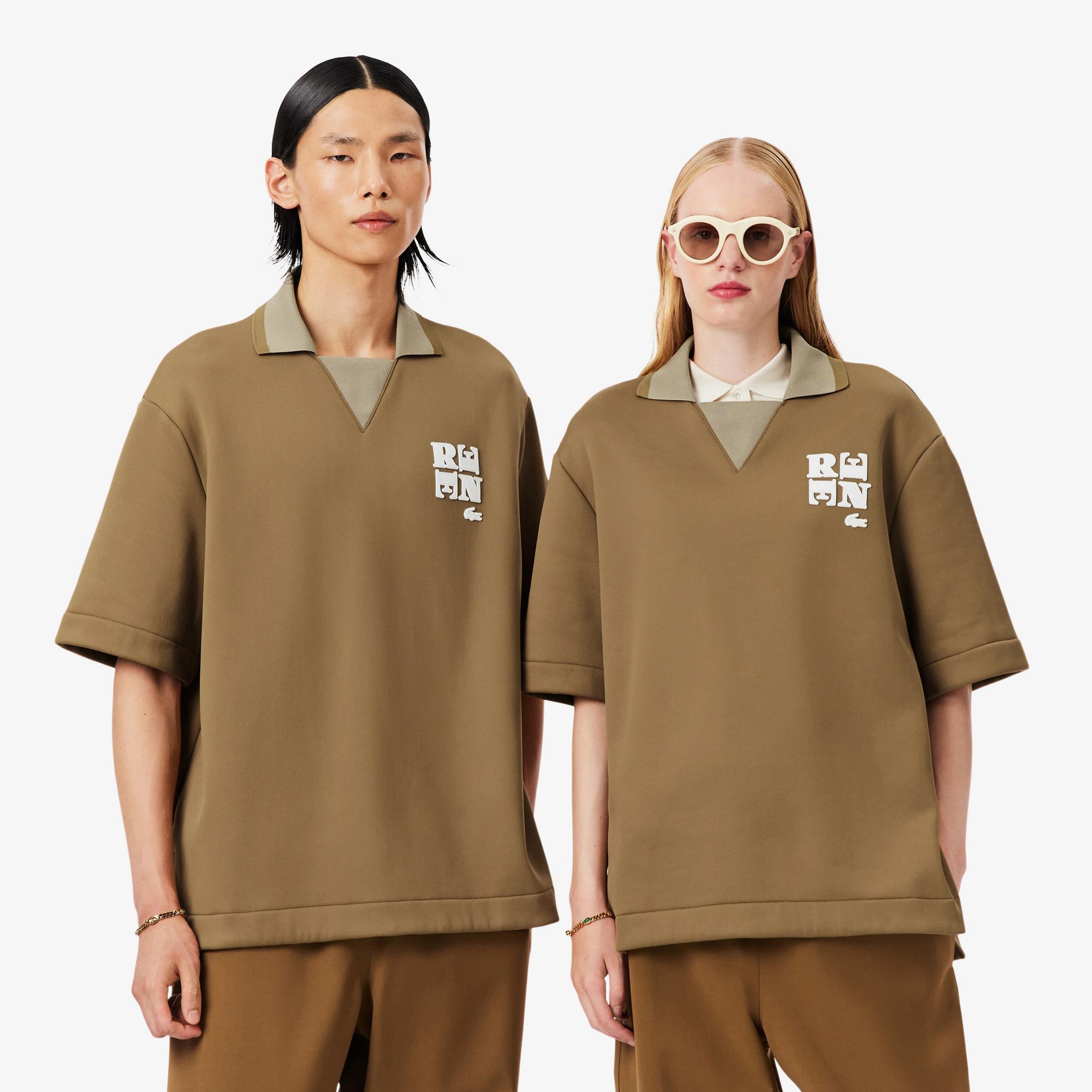 Lacoste Runway Unisex Oversize Fit Kahverengi Polo