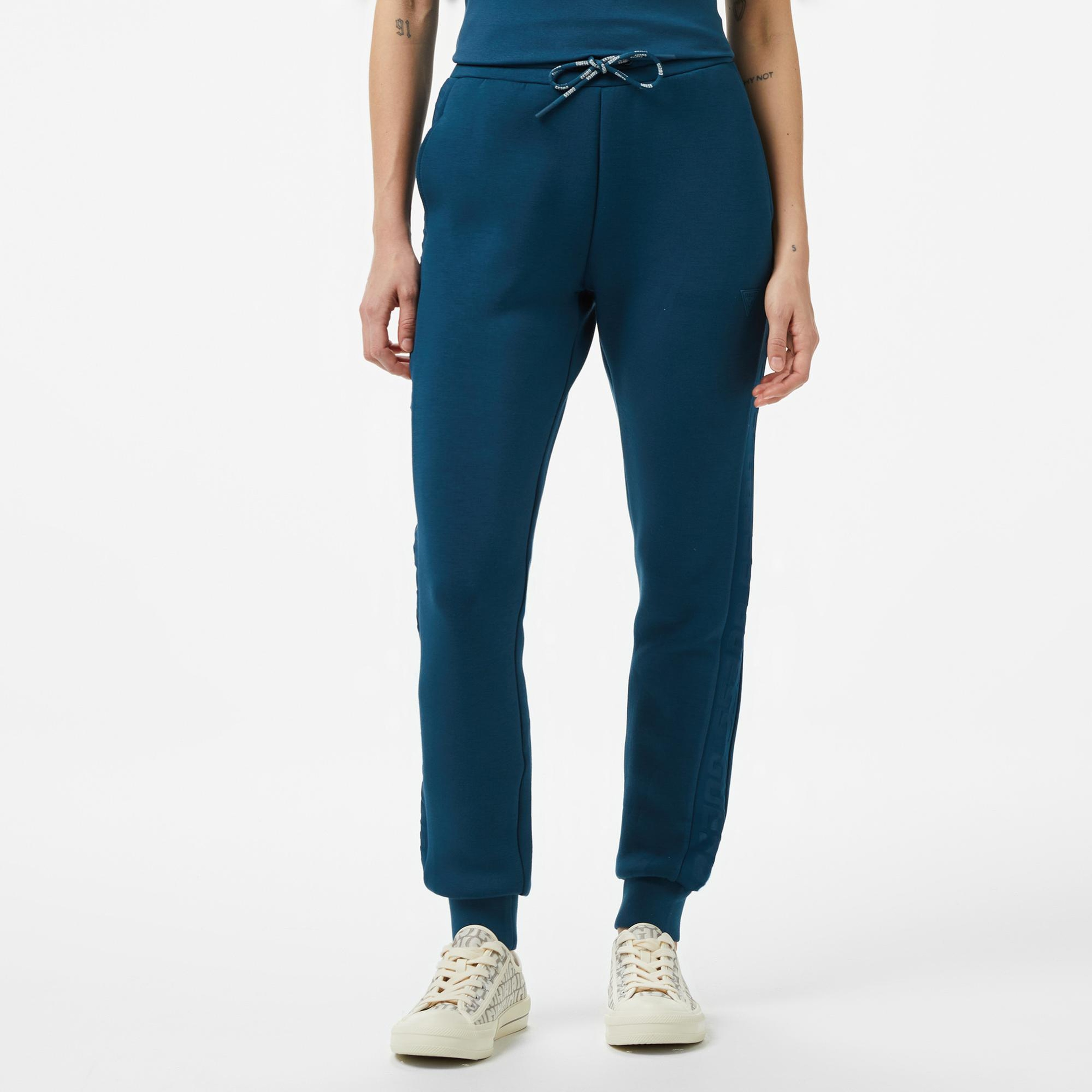 Guess Allie Scuba Jogger Kadın Mavi Eşofman Altı