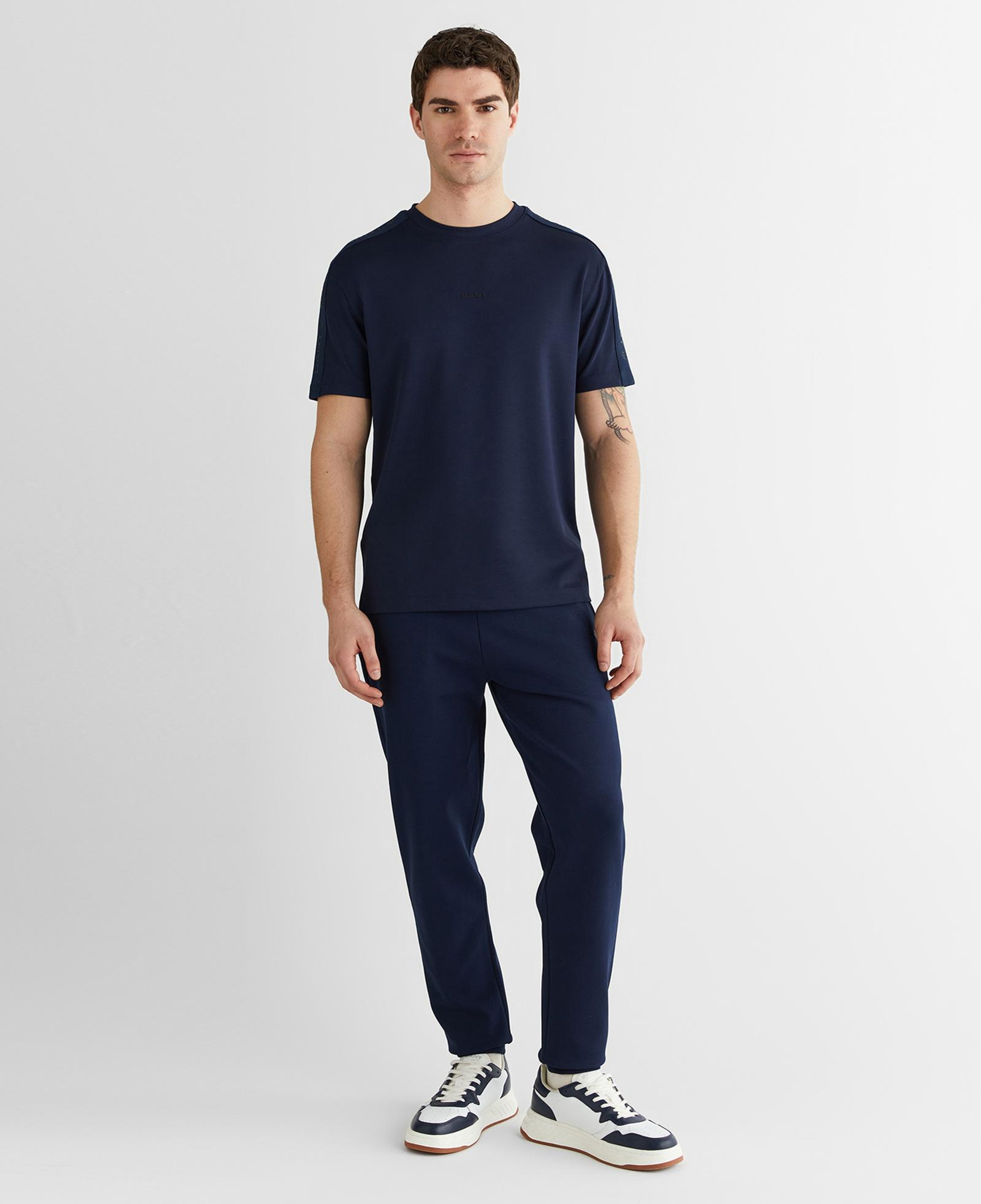 GANT Erkek Lacivert Baskılı Kısa Kollu T-Shirt