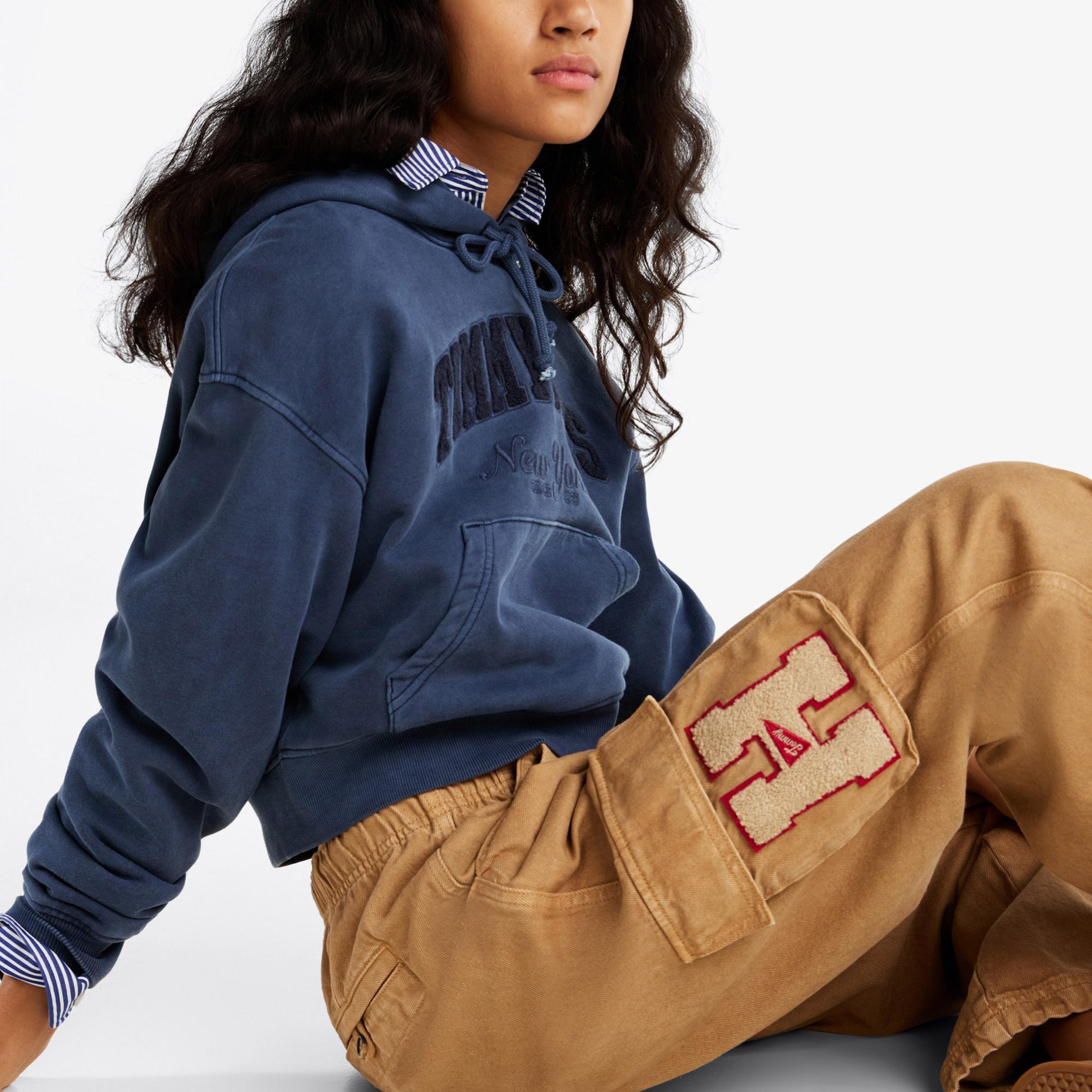 Tommy Hilfiger Rlx Cargo Canvas Kadın Kahverengi Pantolon