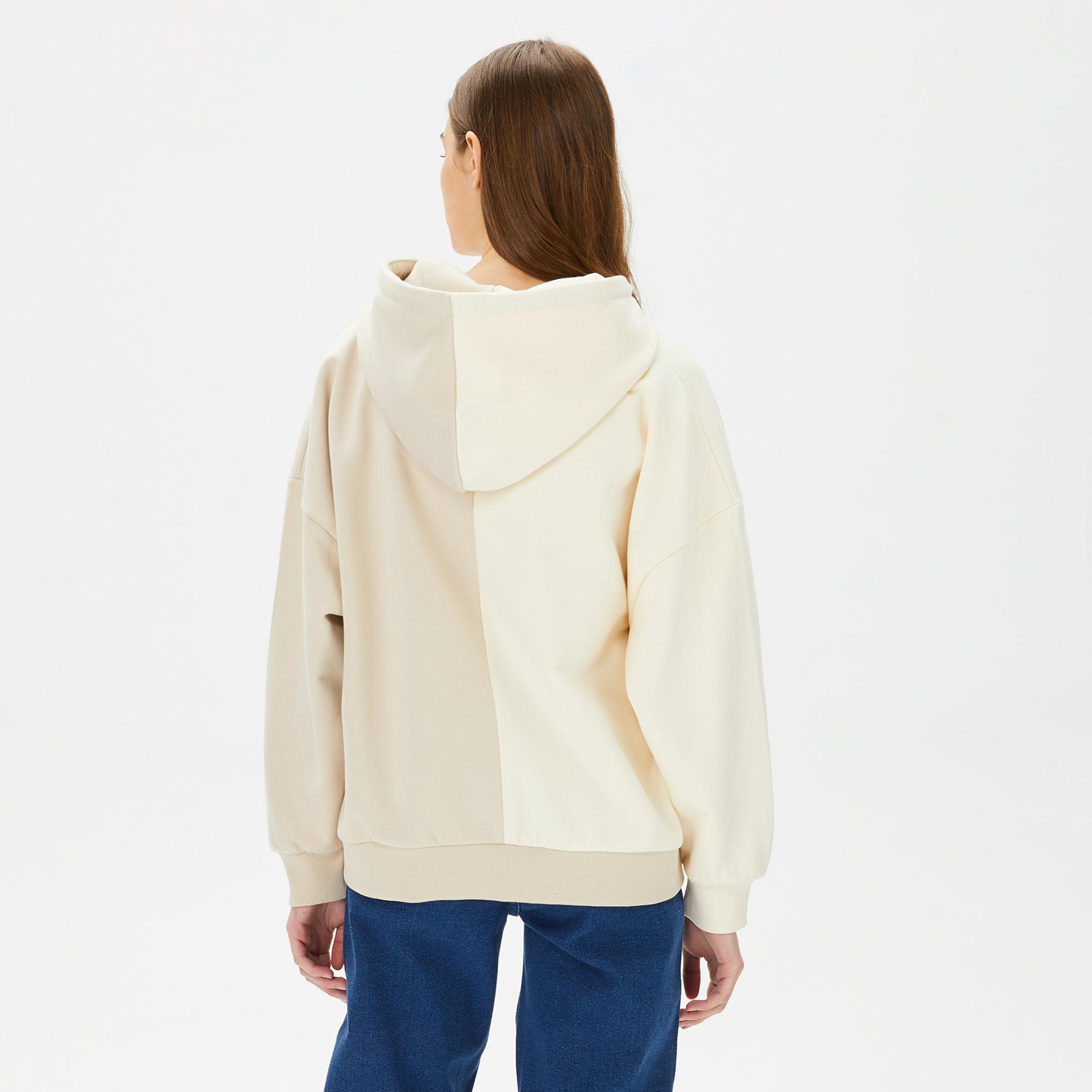 Karl Kani Small Signature Block OS Erkek Bej Hoodie