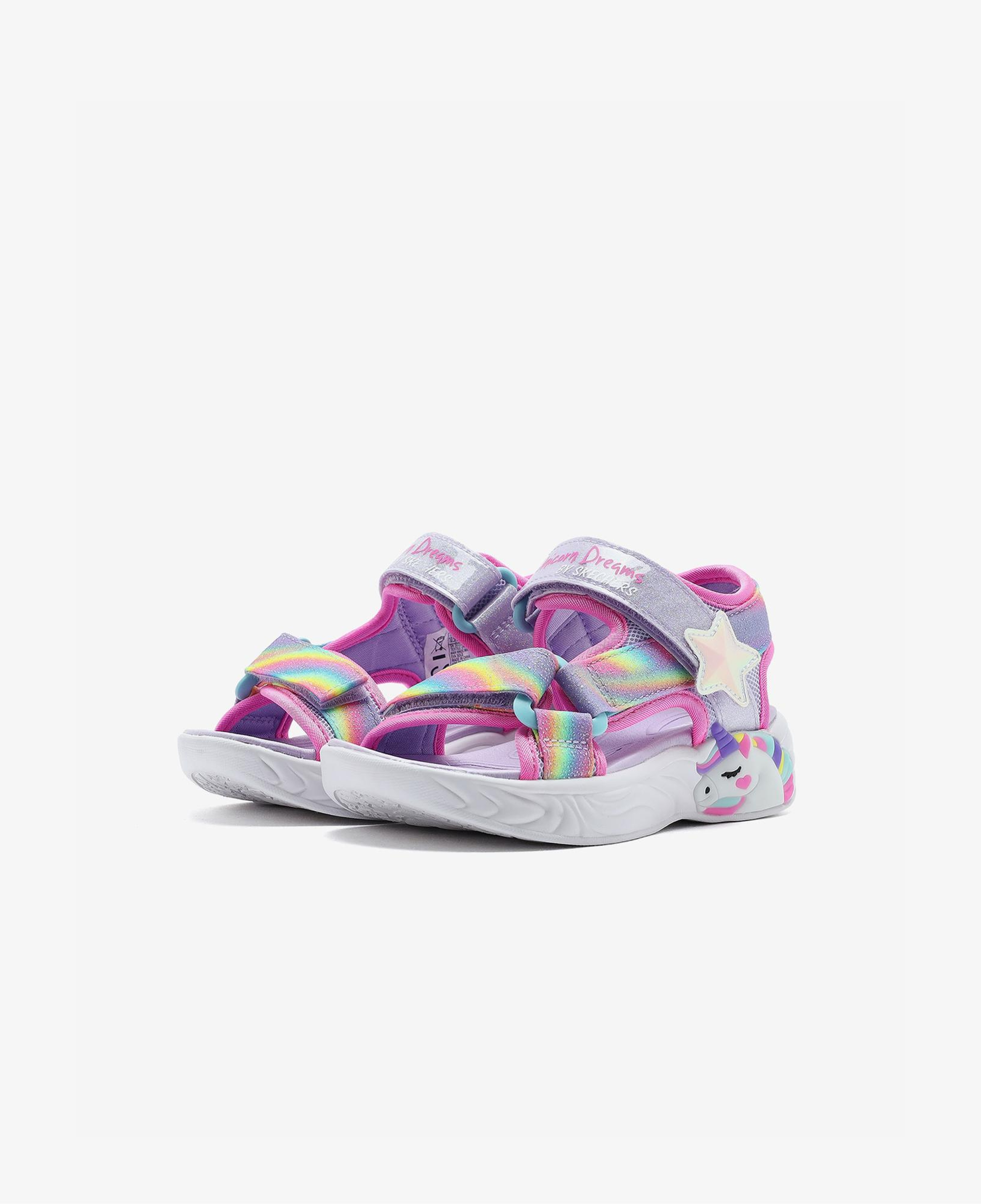 Skechers Unicorn Dreams Çocuk Mor Işıklı Sandalet